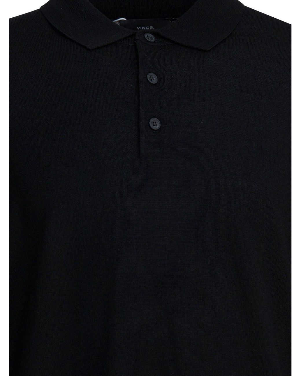 Vince Blue Merino Wool Polo Shirt for men