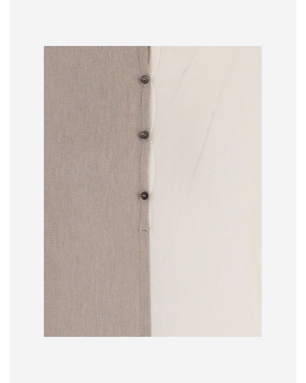 Jacquemus Natural Diamond Patterned Knitted Polo Shirt