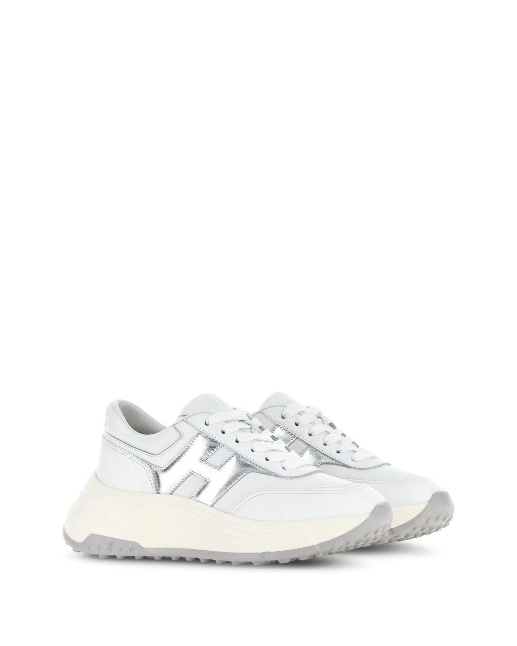 Hogan White Hi-Fi Sneakers
