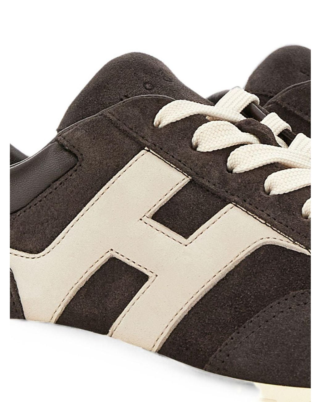 Hogan White Hyperlight Leather Sneakers
