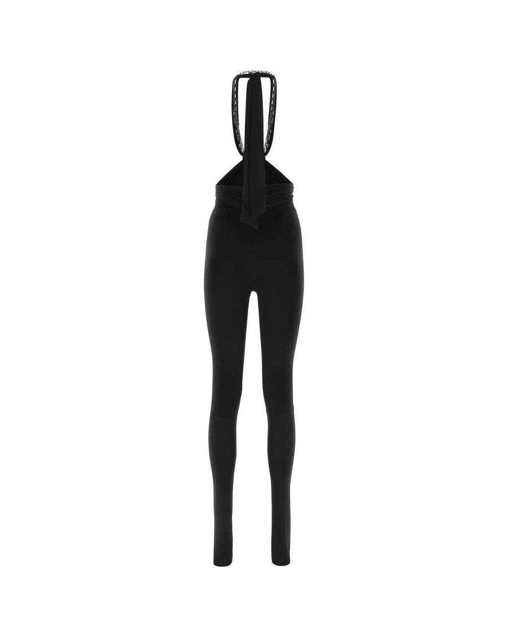The Attico Black Stretch Polyester Ruby Pant