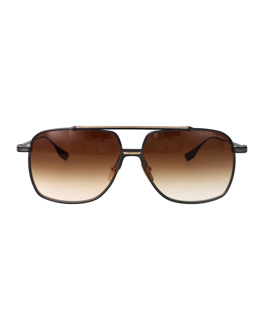 Dita Eyewear Brown Aviator Sunglasses Dts100 A 03 Blk Gld