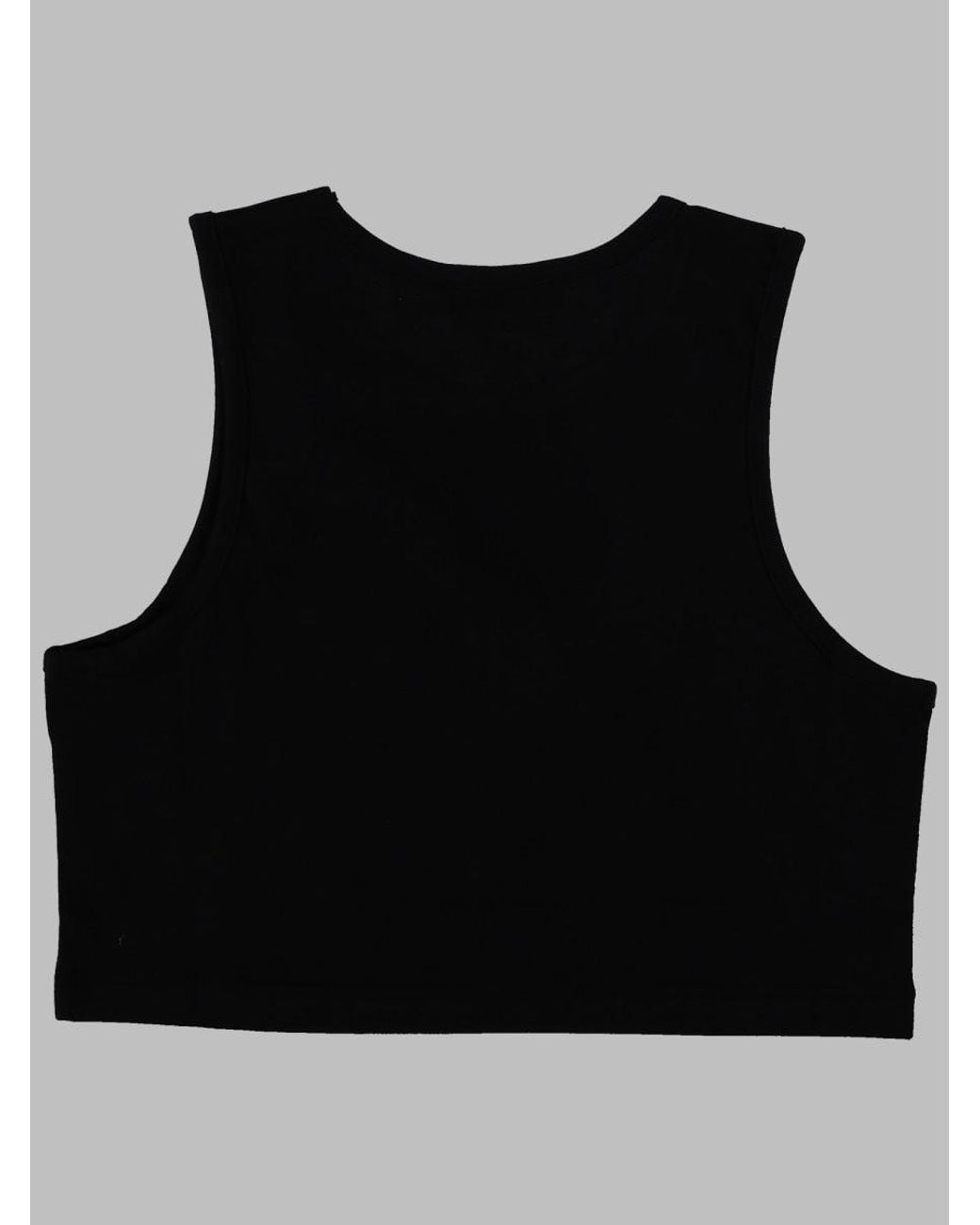 MSGM Black Logo Cotton Jersey Top For Girls, Spring/Summer 2026