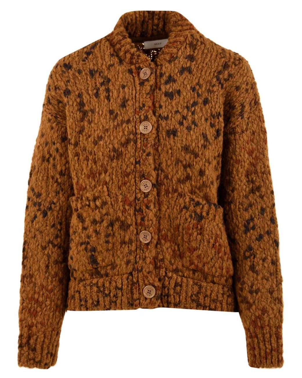 Akep Brown Jackets Multi Colour