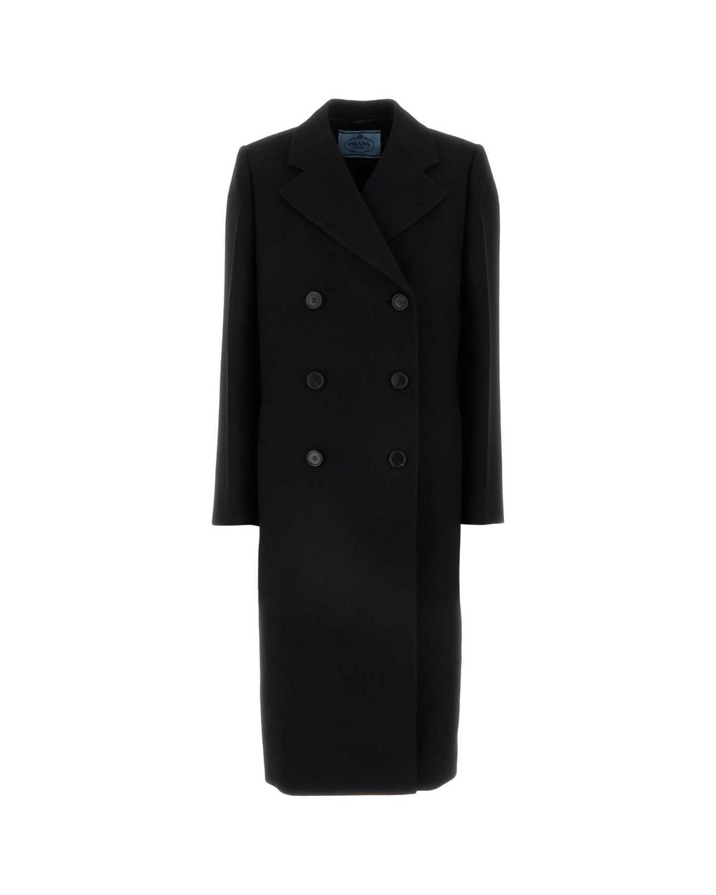Prada Black Virgin Wool Coat