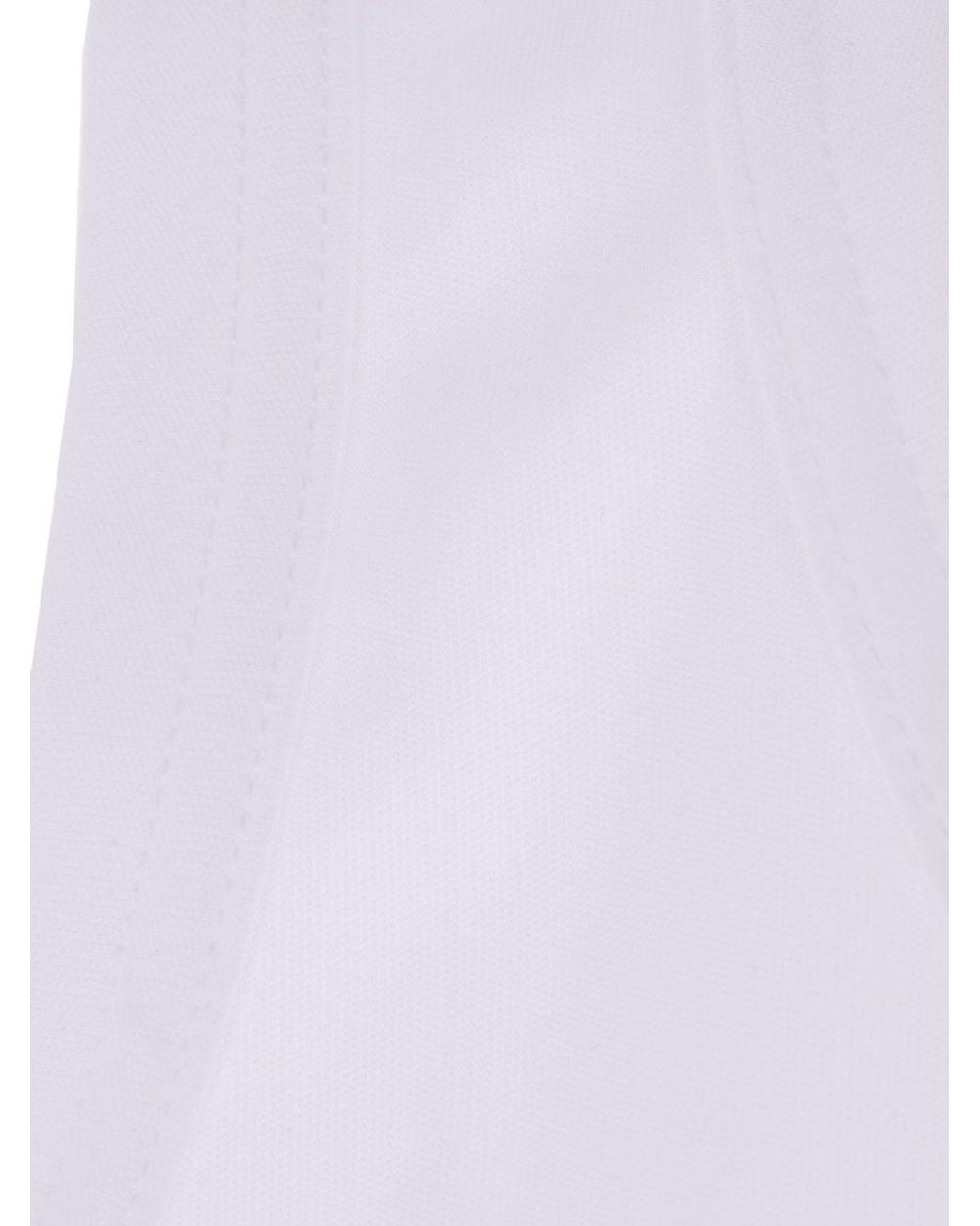 Comme des Garçons White Logo Jersey Tank Top