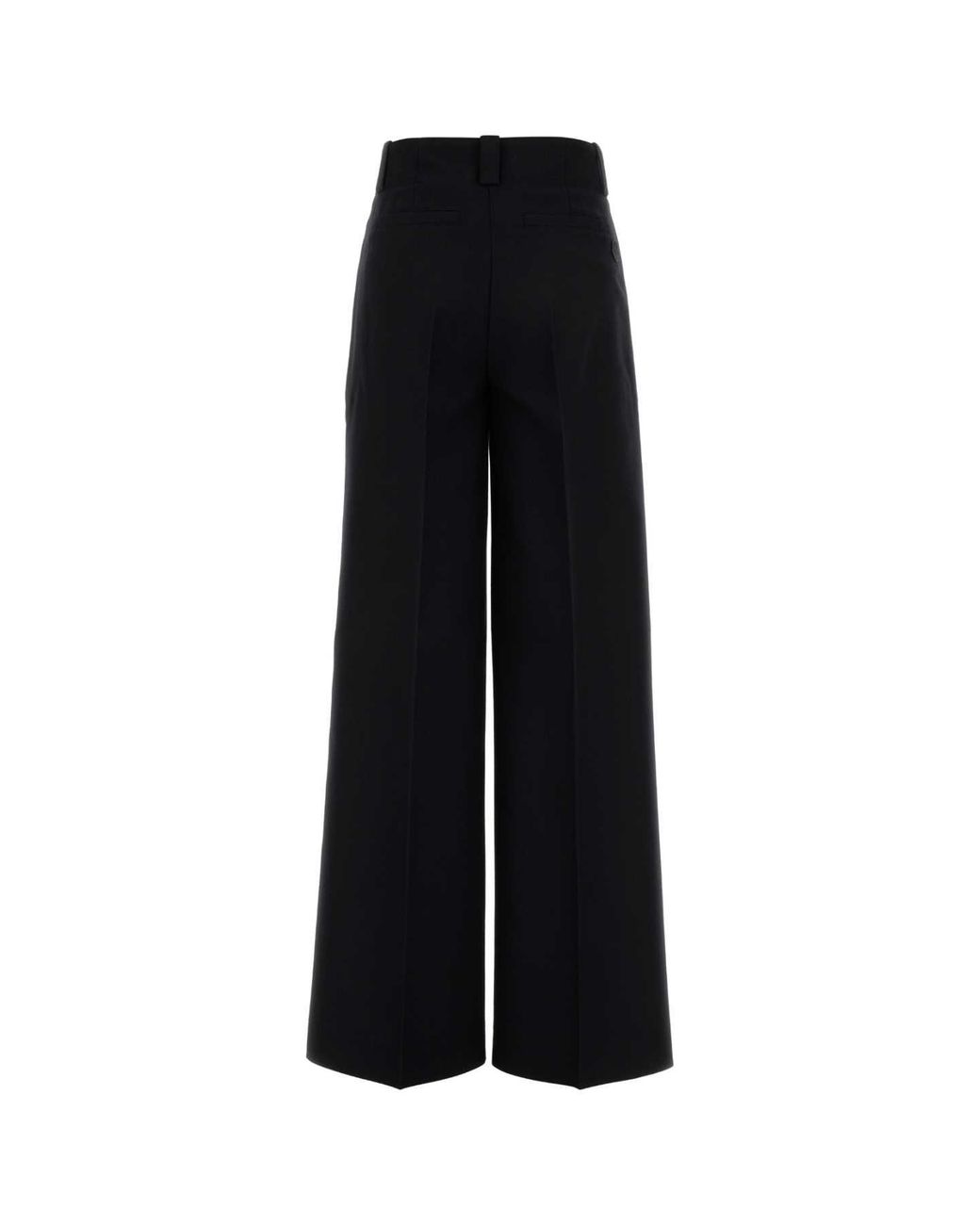 Moncler Black Polyester Blend Palazzo Pant