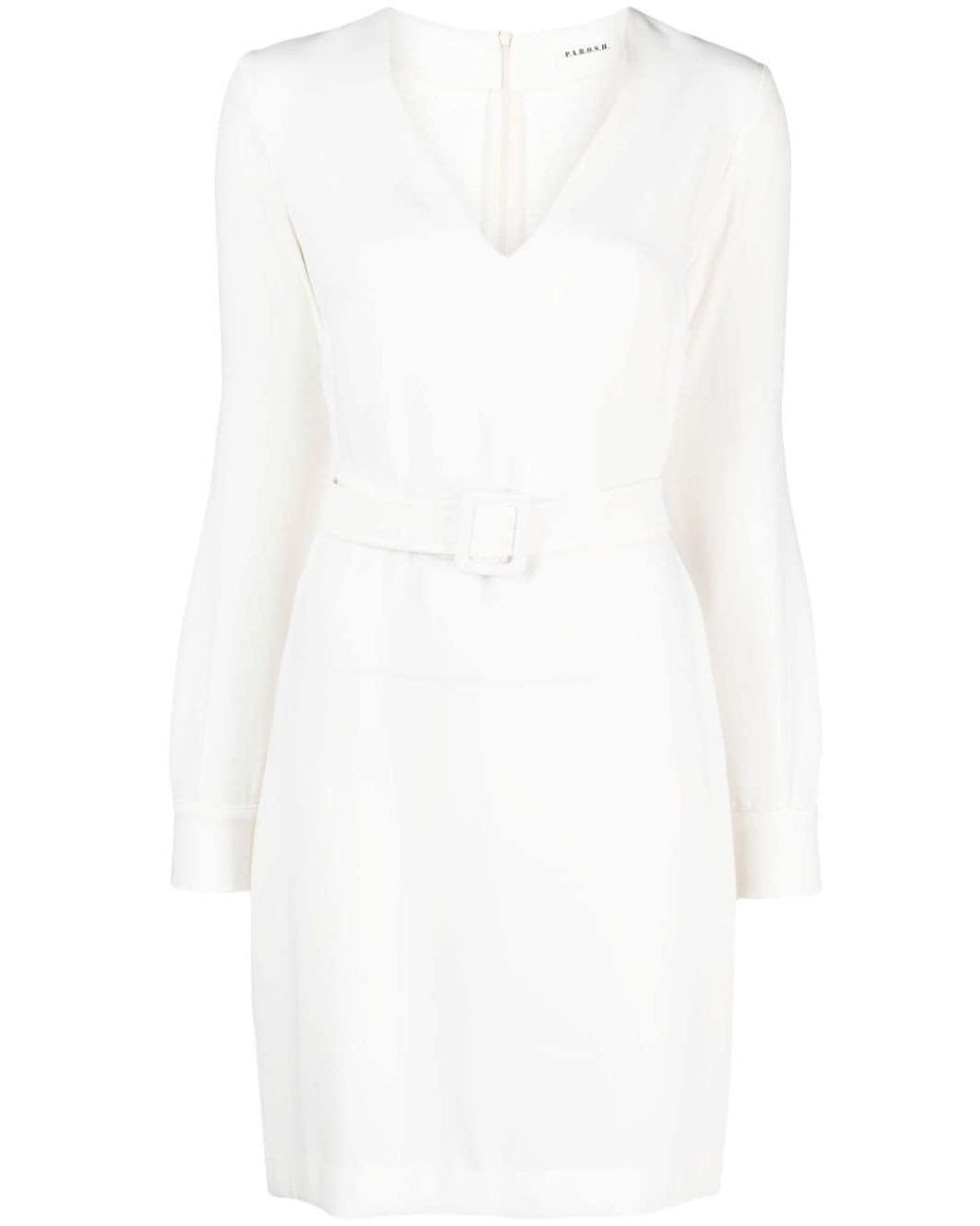 P.A.R.O.S.H. Mini-Jurk Met Ceintuur in het White