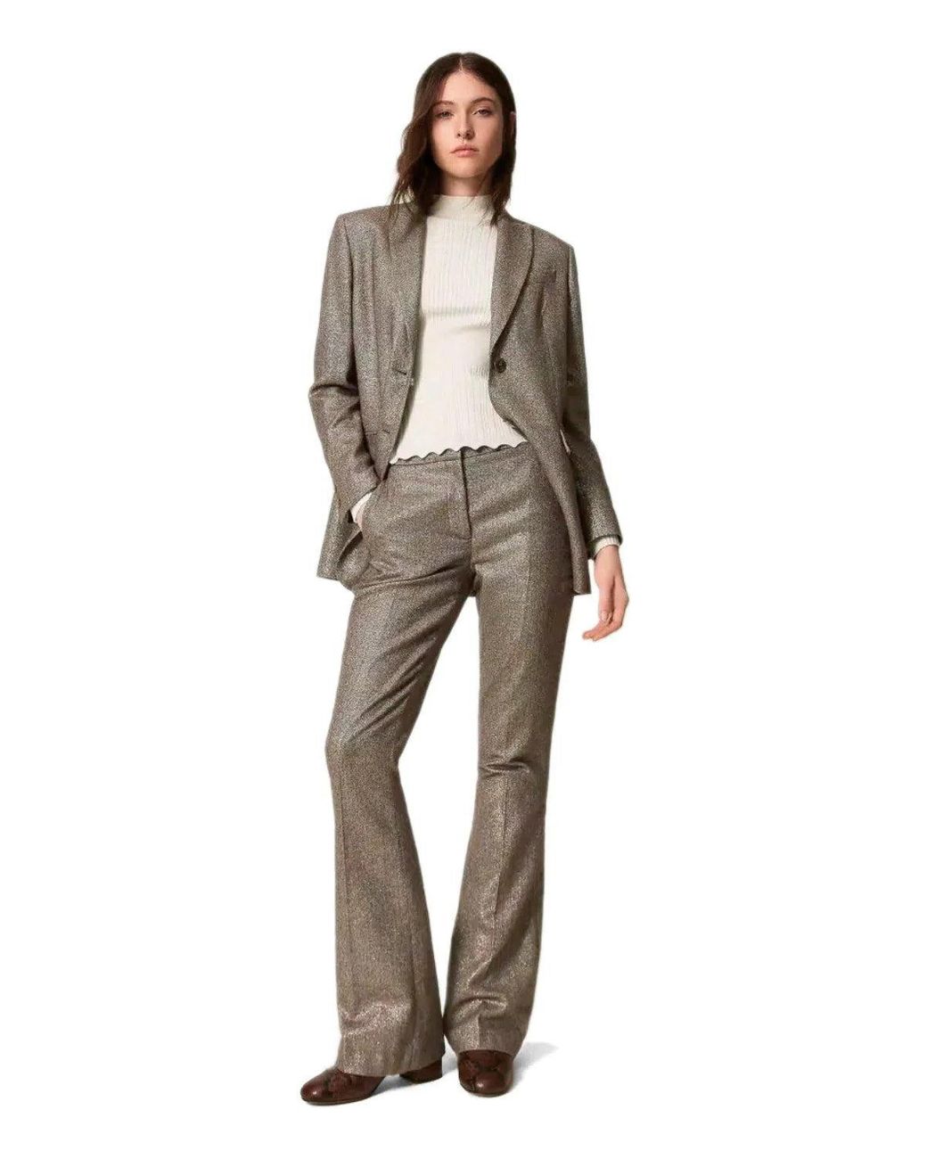 Twinset Gray Flare Pants
