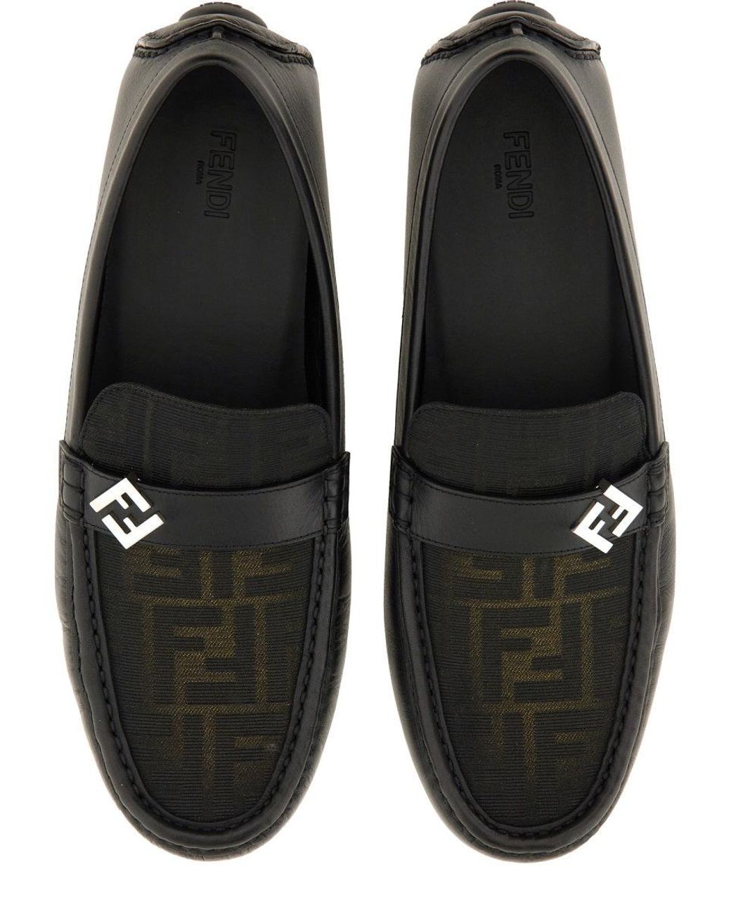 Fendi Brown Ff Squared Driver for men