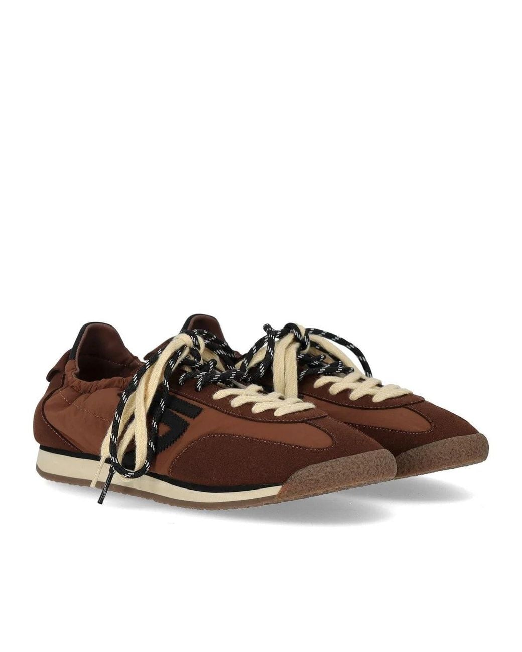 PURAAI Brown 6.02 Panther Vintage Nylon Chocolate Sneakers