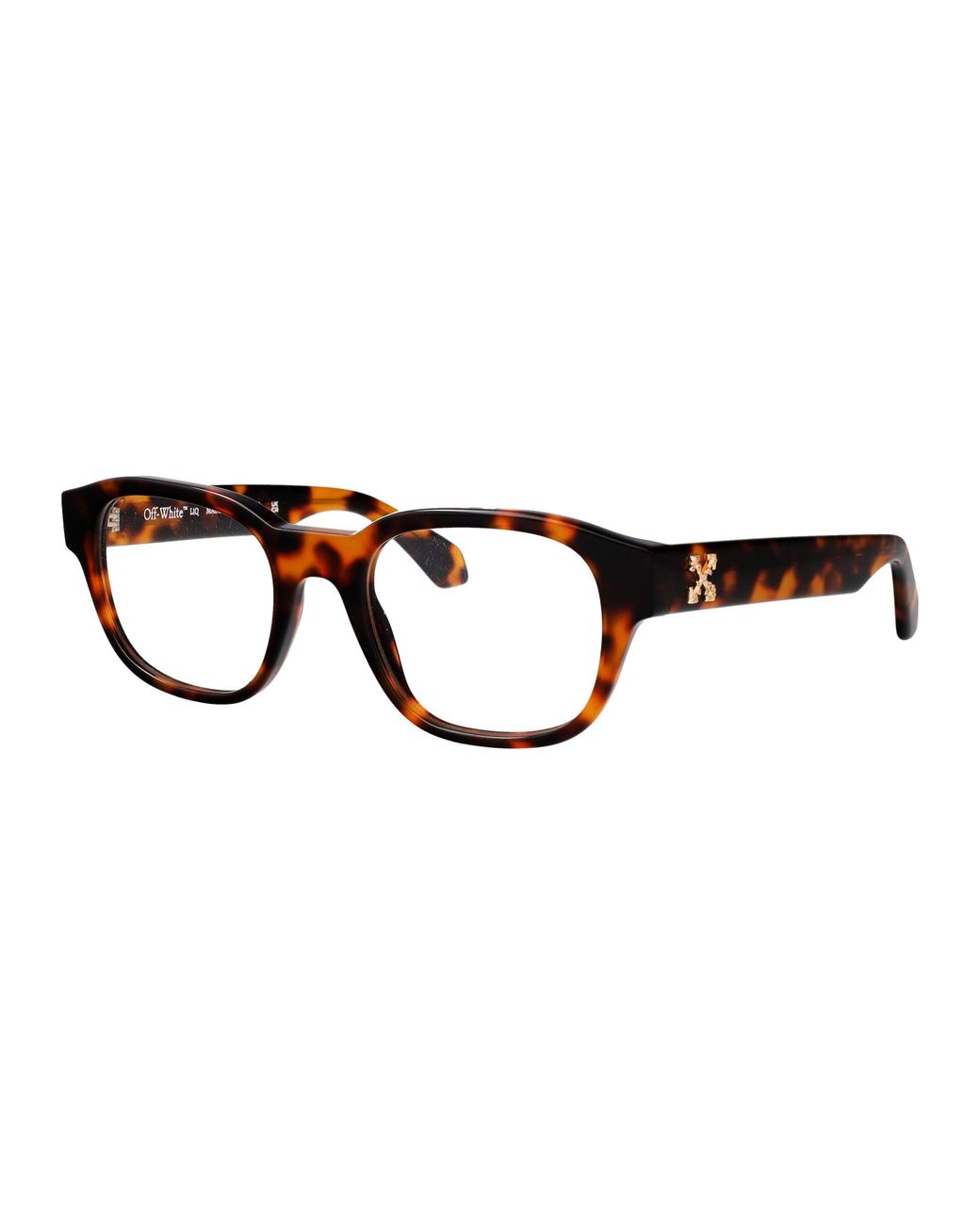 Off-White c/o Virgil Abloh Brown Shiny Havana Acetate Glasses