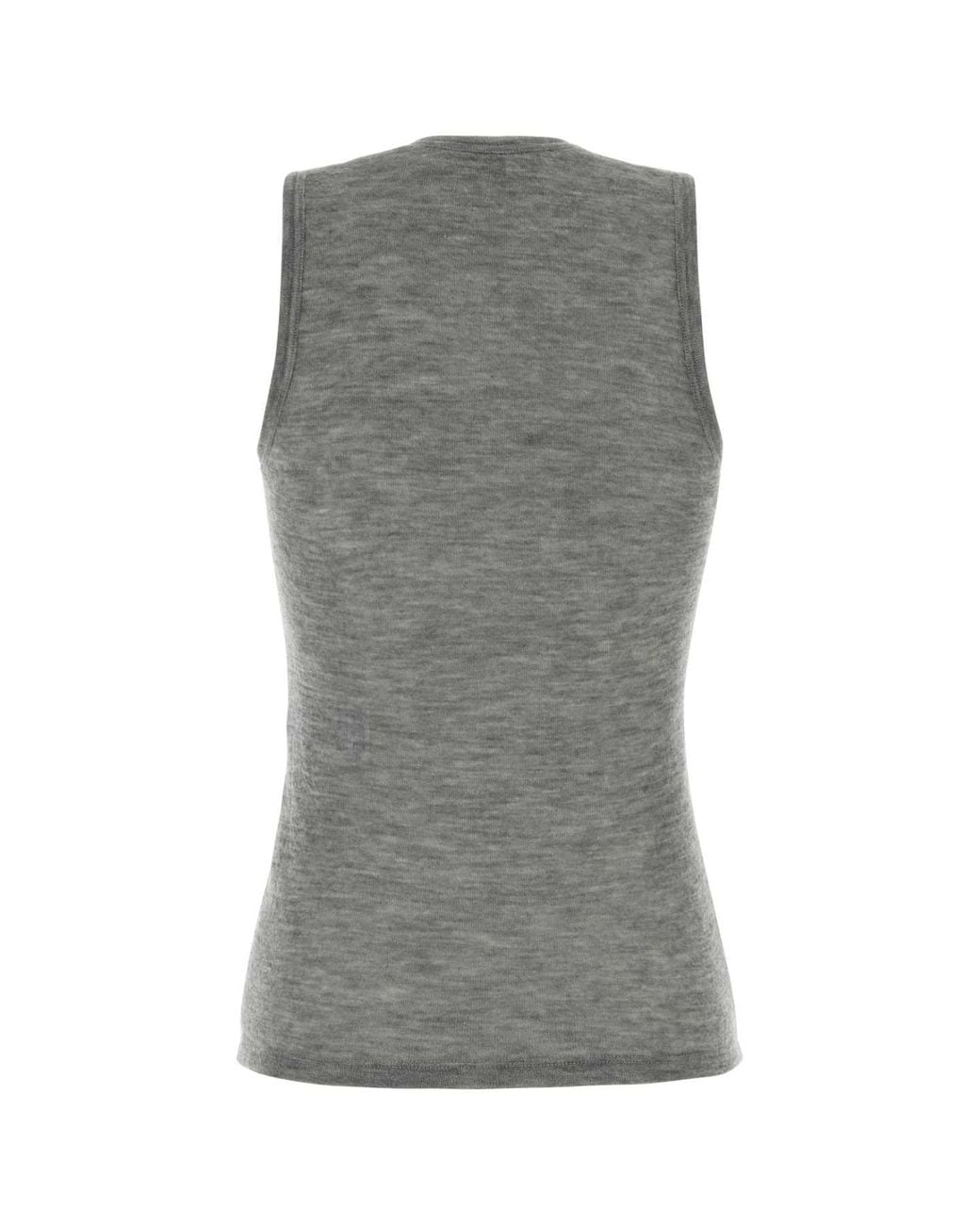 Saint Laurent Gray Cashmere Knitwear