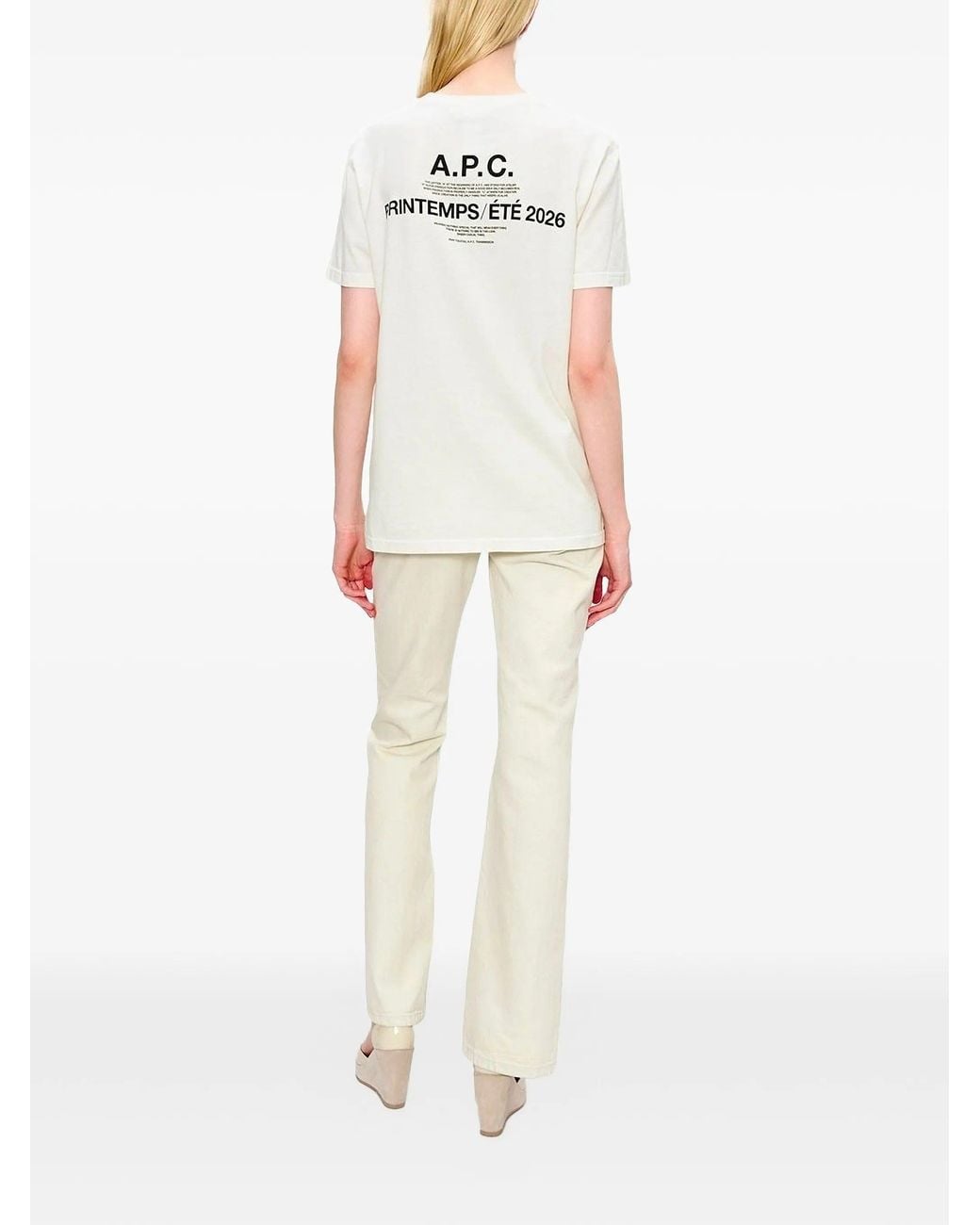 A.P.C. White Tshirt Manche Courte Apc Printemps26 for men