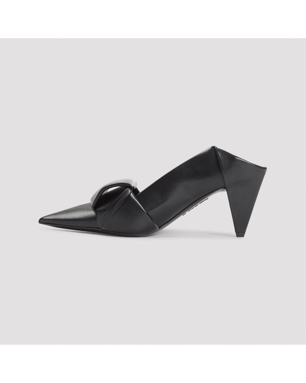 Loewe Black Origami Flap Back Pumps