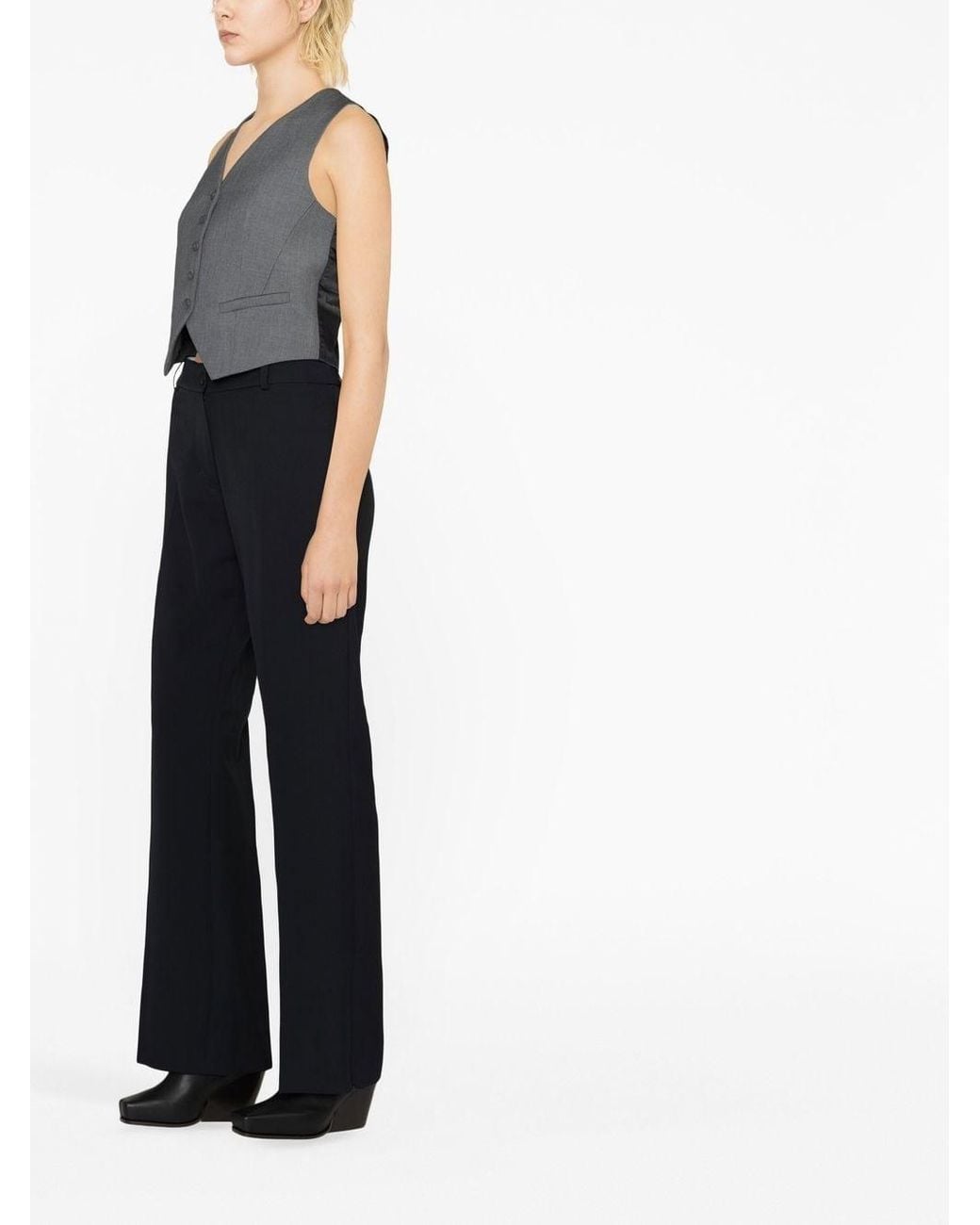 Studio Nicholson Black Flared Pant