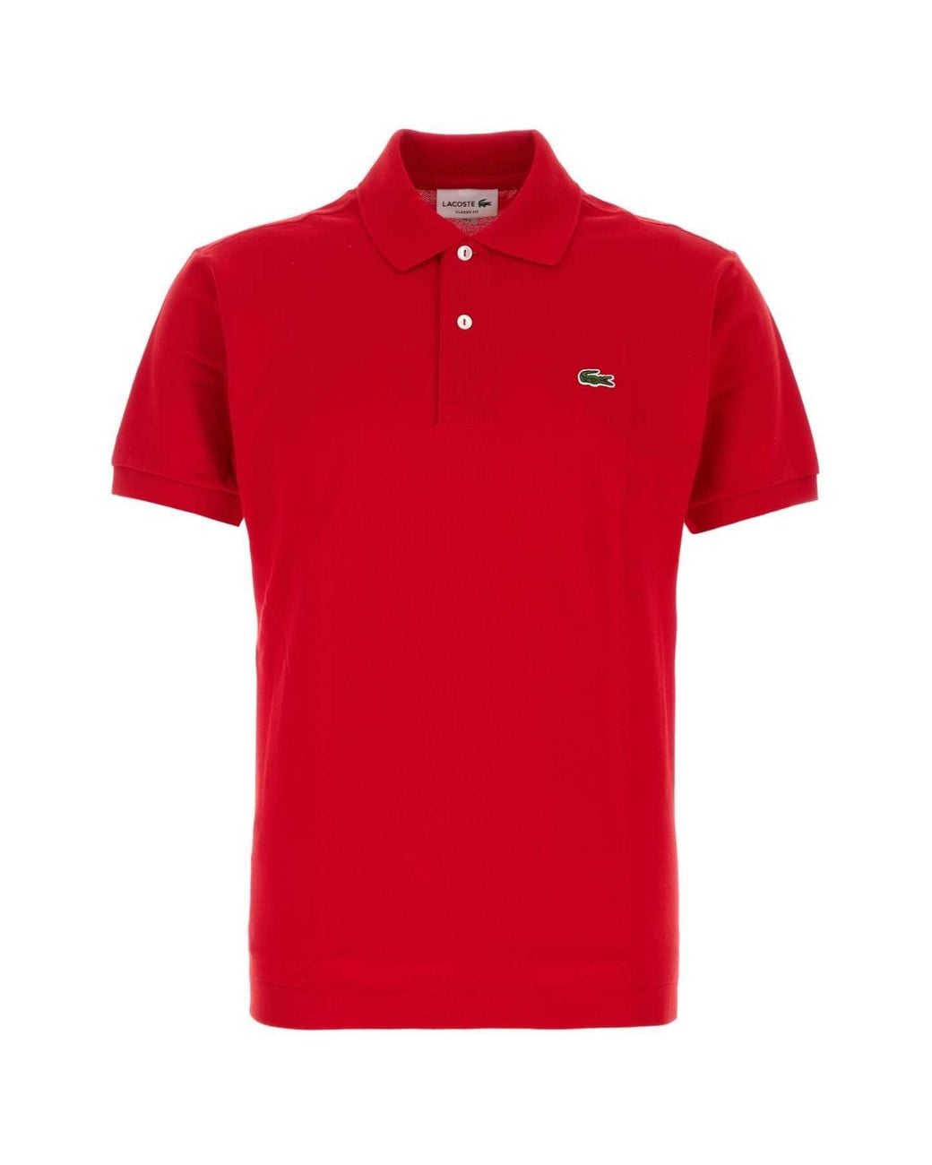 Lacoste Red Piquet Polo Shirt