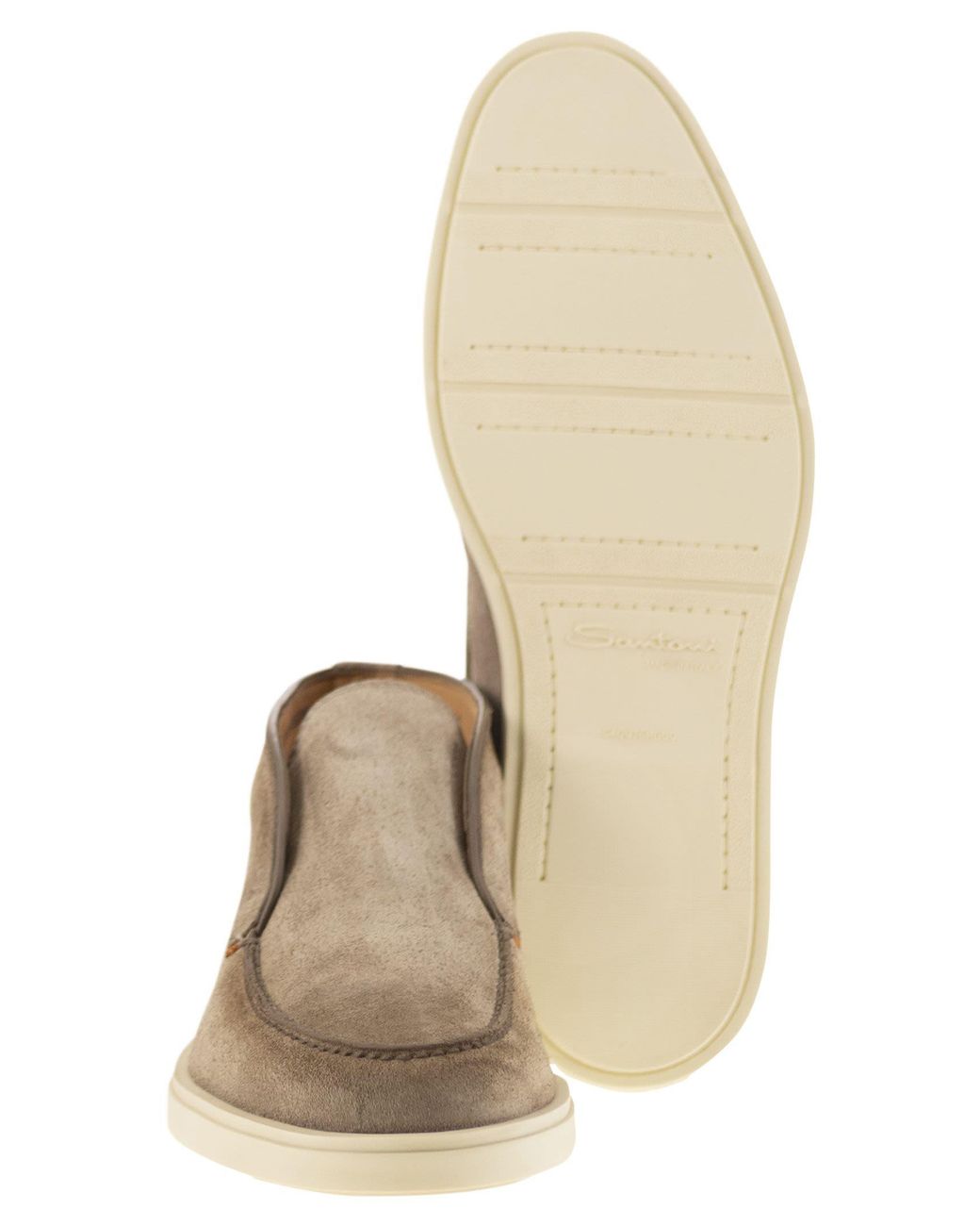 Santoni Suede Desert Boot in het Brown voor heren