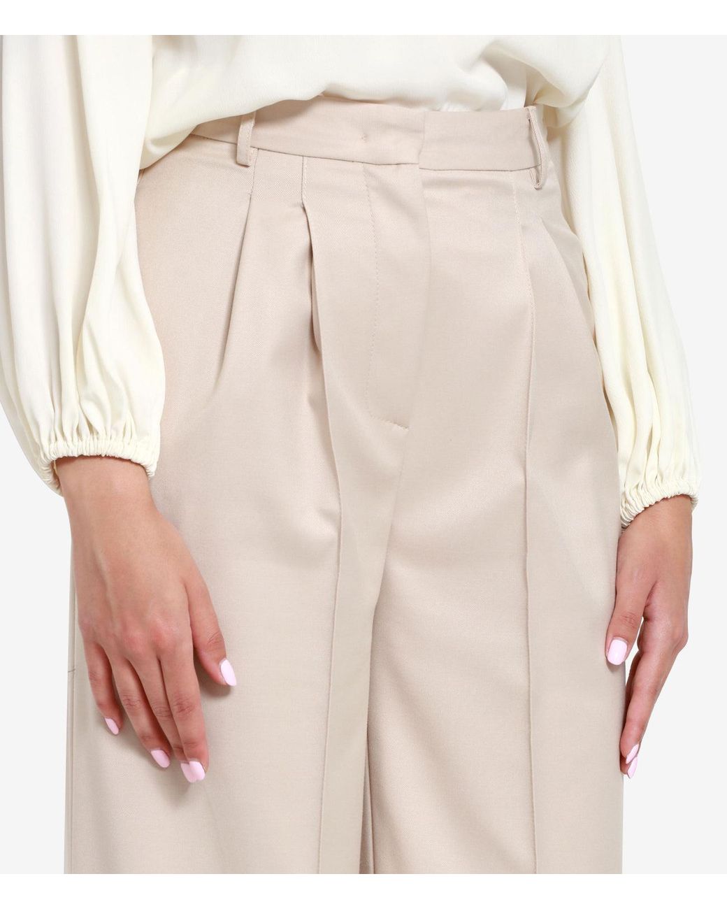 SIMONA CORSELLINI Natural Trousers
