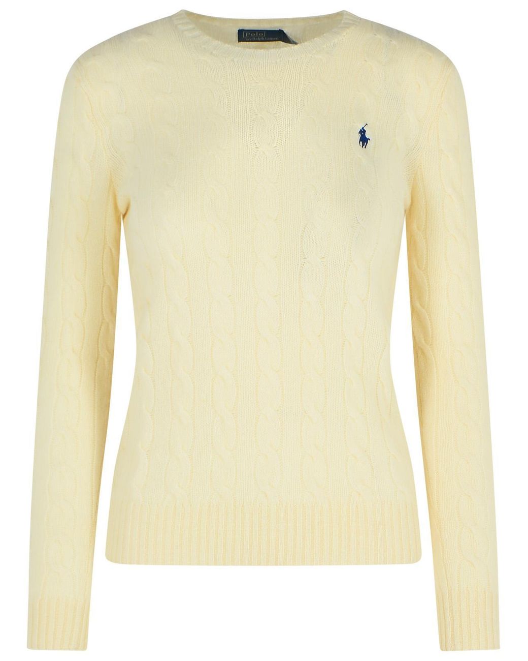 Polo Ralph Lauren Yellow Ivory Cashmere Blend Sweater