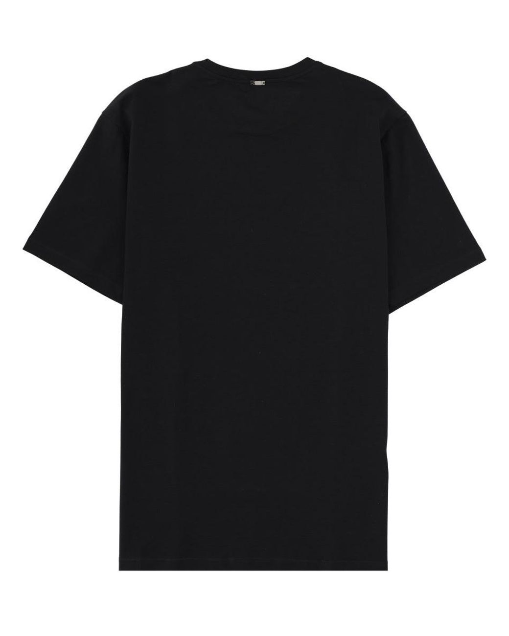 Herno Black Cotton T-Shirt for men