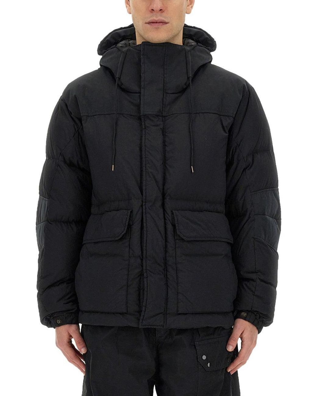 C P Company Black "Vail Combo" Jacket for men