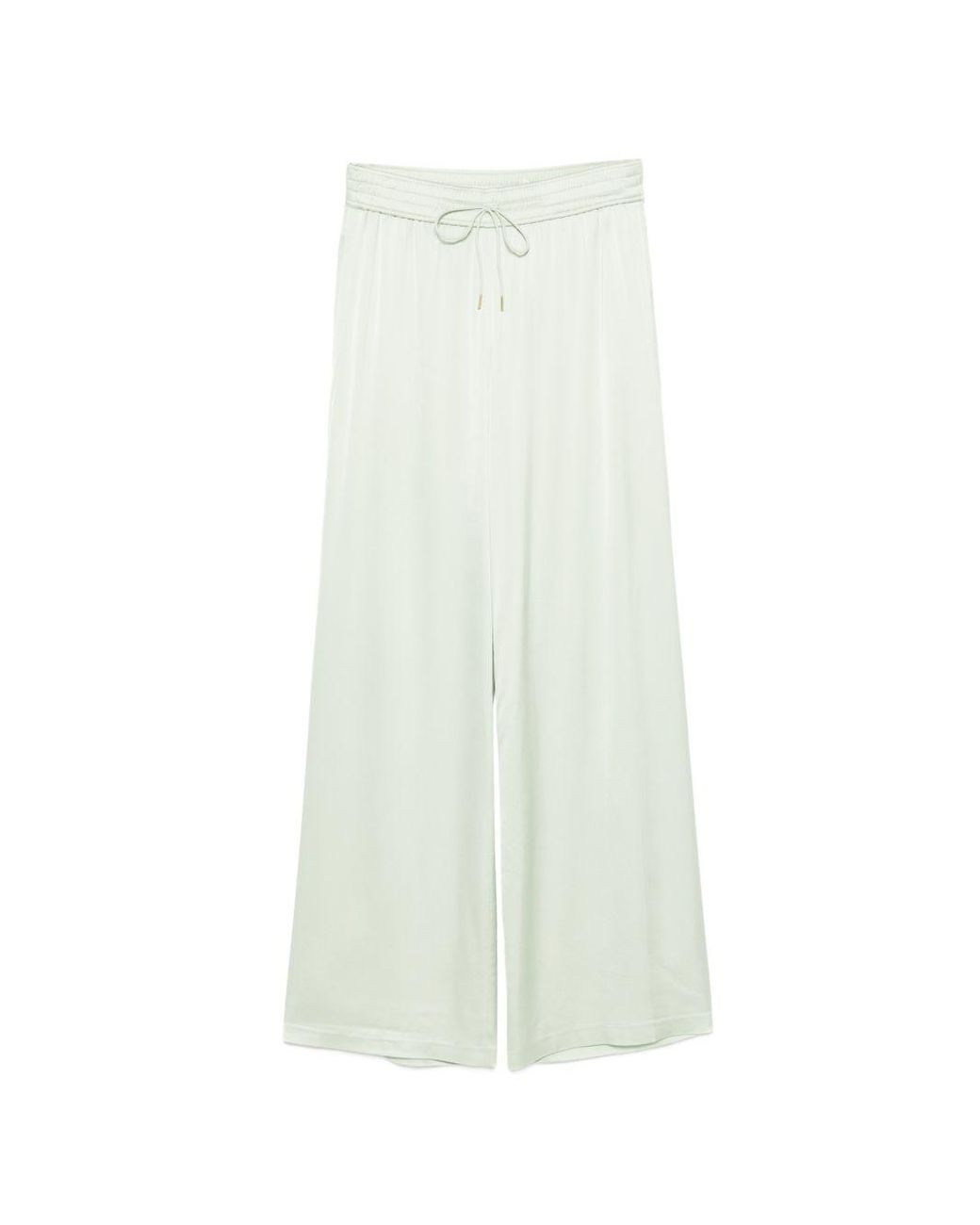 Alice + Olivia White Kenley Wide Leg Trousers