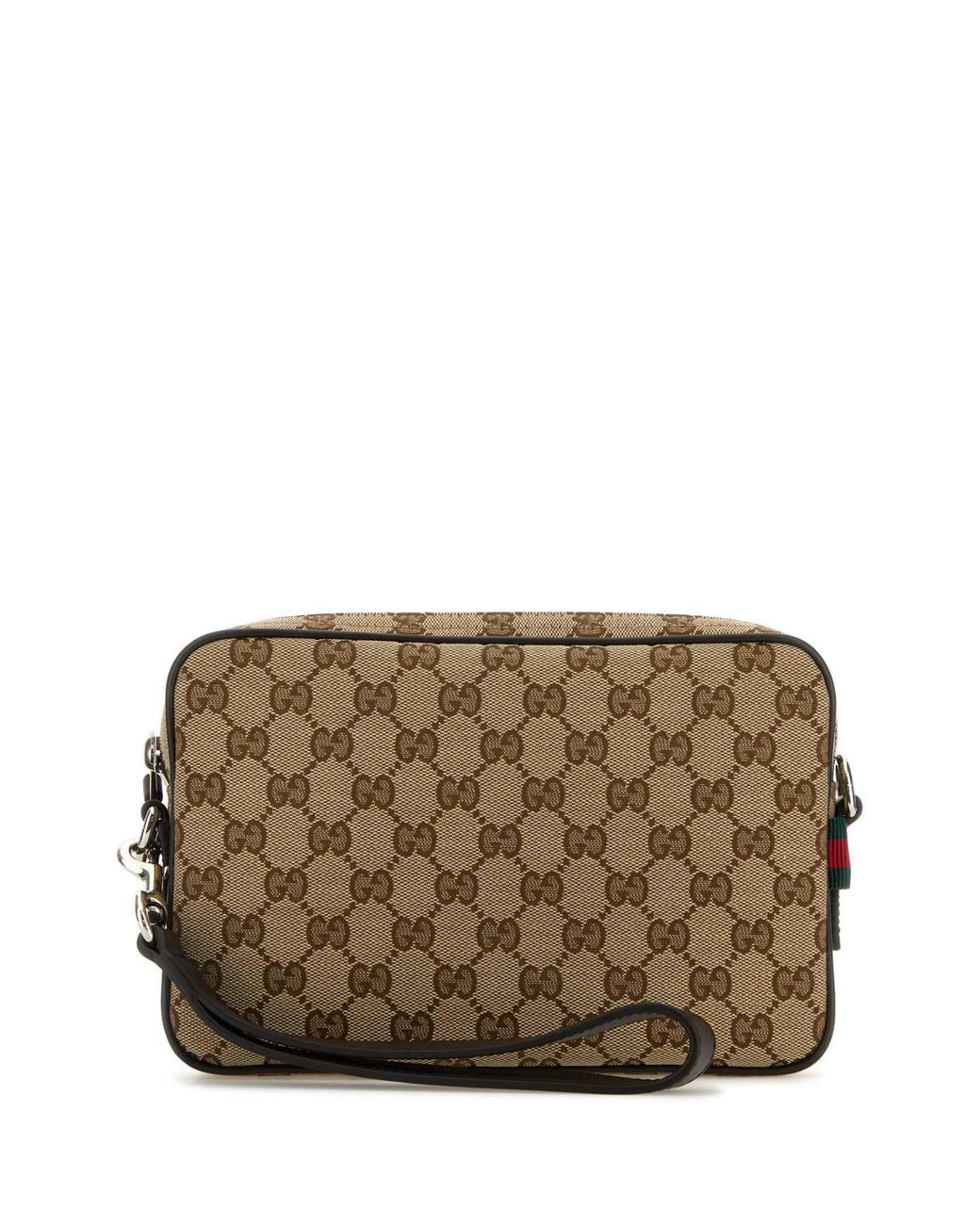 Gucci Brown Gg Fabric Clutch for men