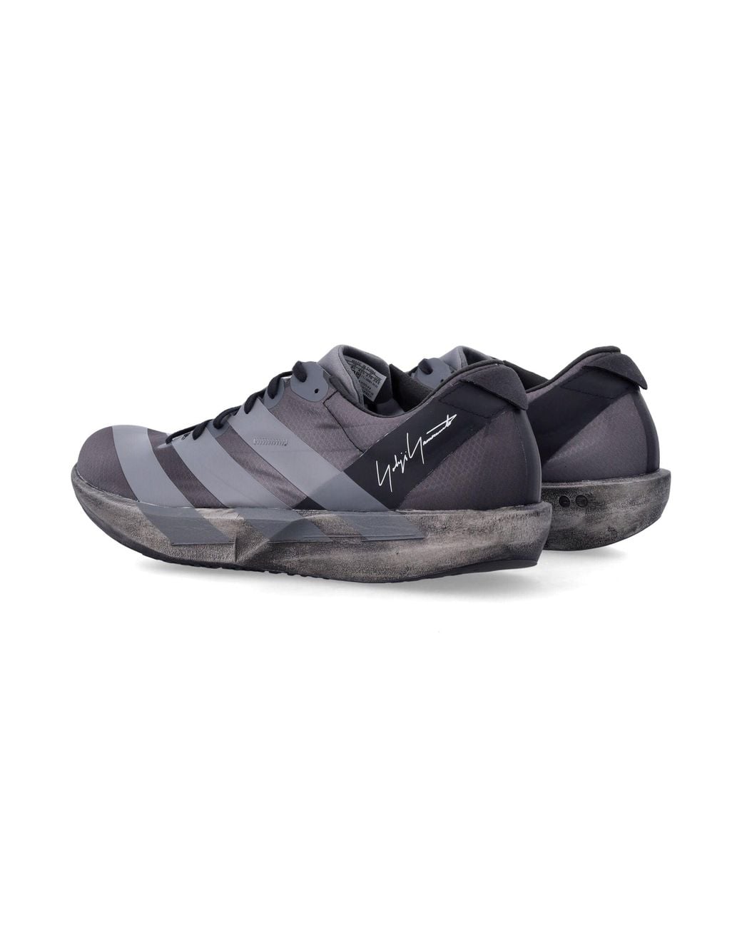 Y-3 Blue Low-Top Lace-Up Sneakers