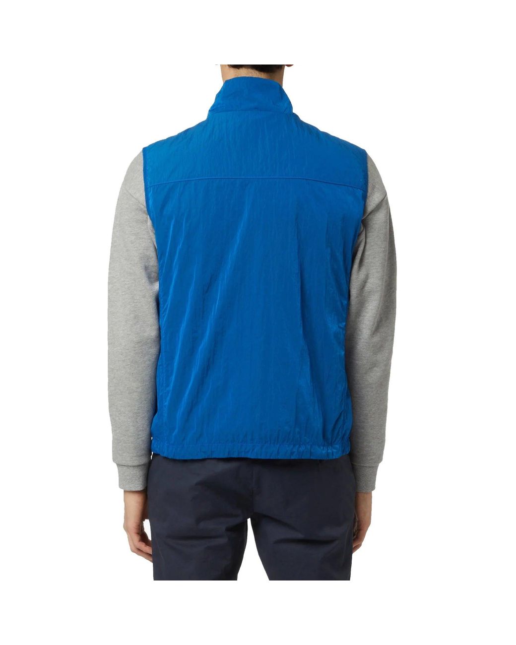 Paul & Shark Blue Nylon Vest Jacket