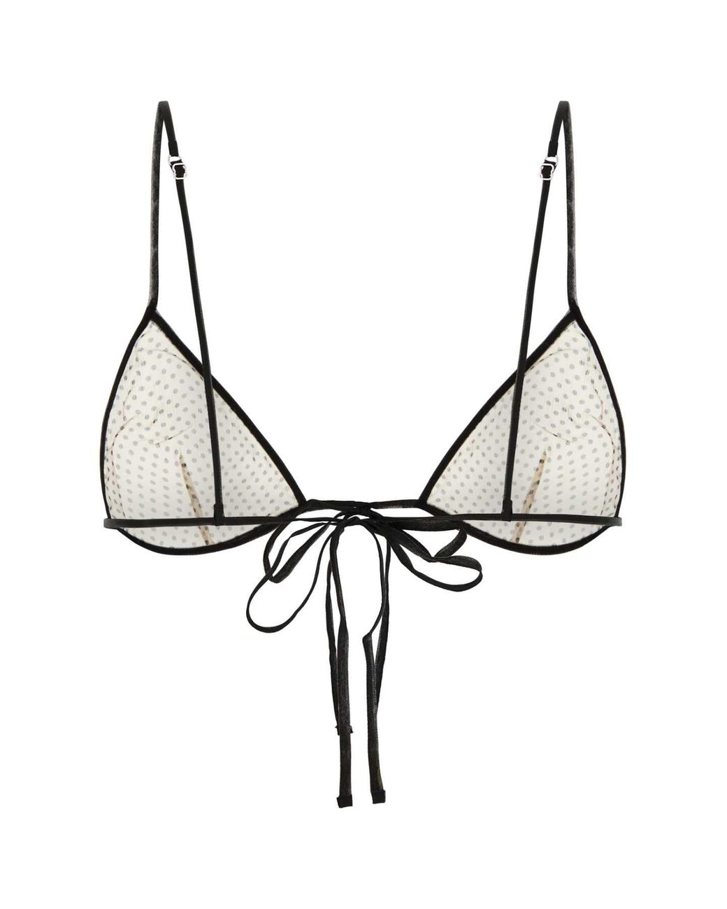 Prada Natural Printed Chiffon Bra