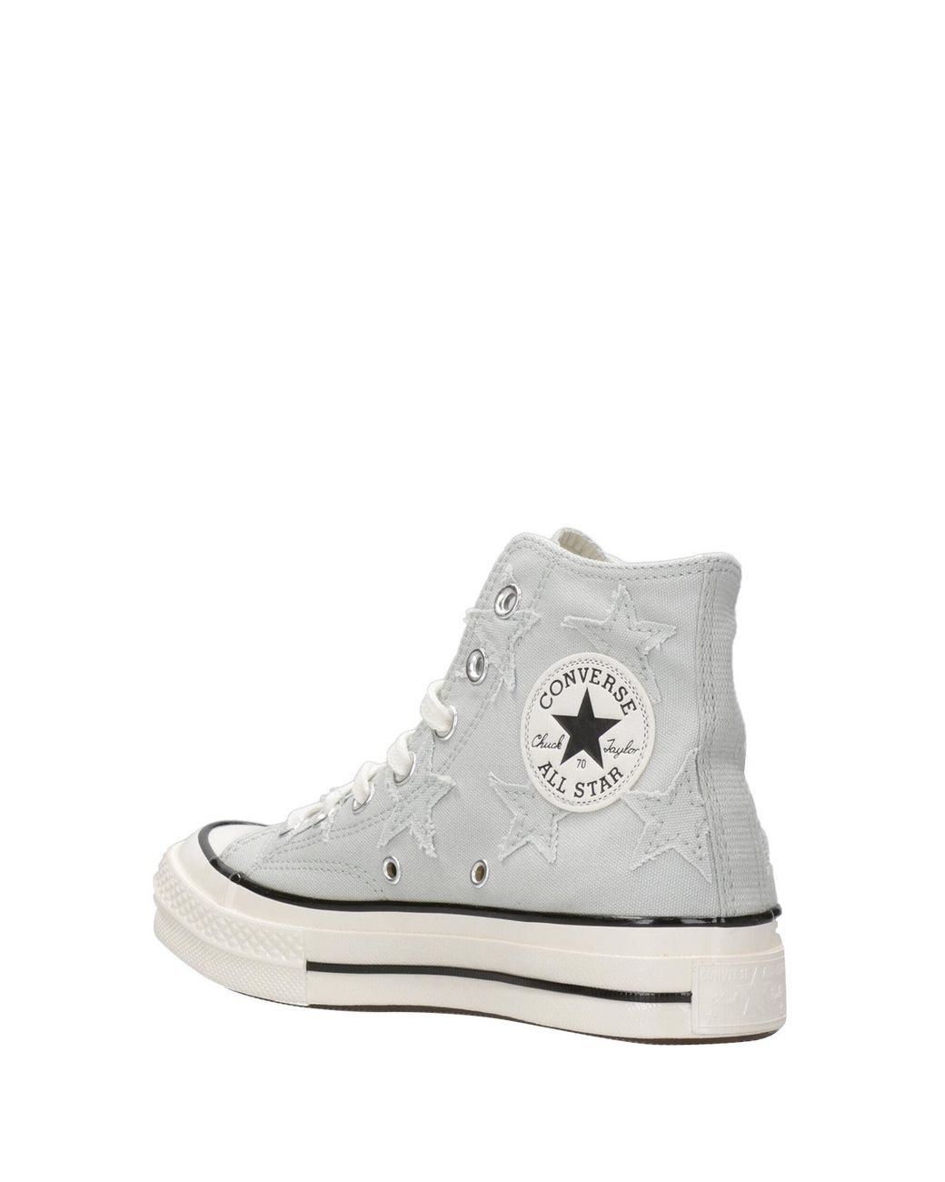 Converse White Sneakers Hellblau