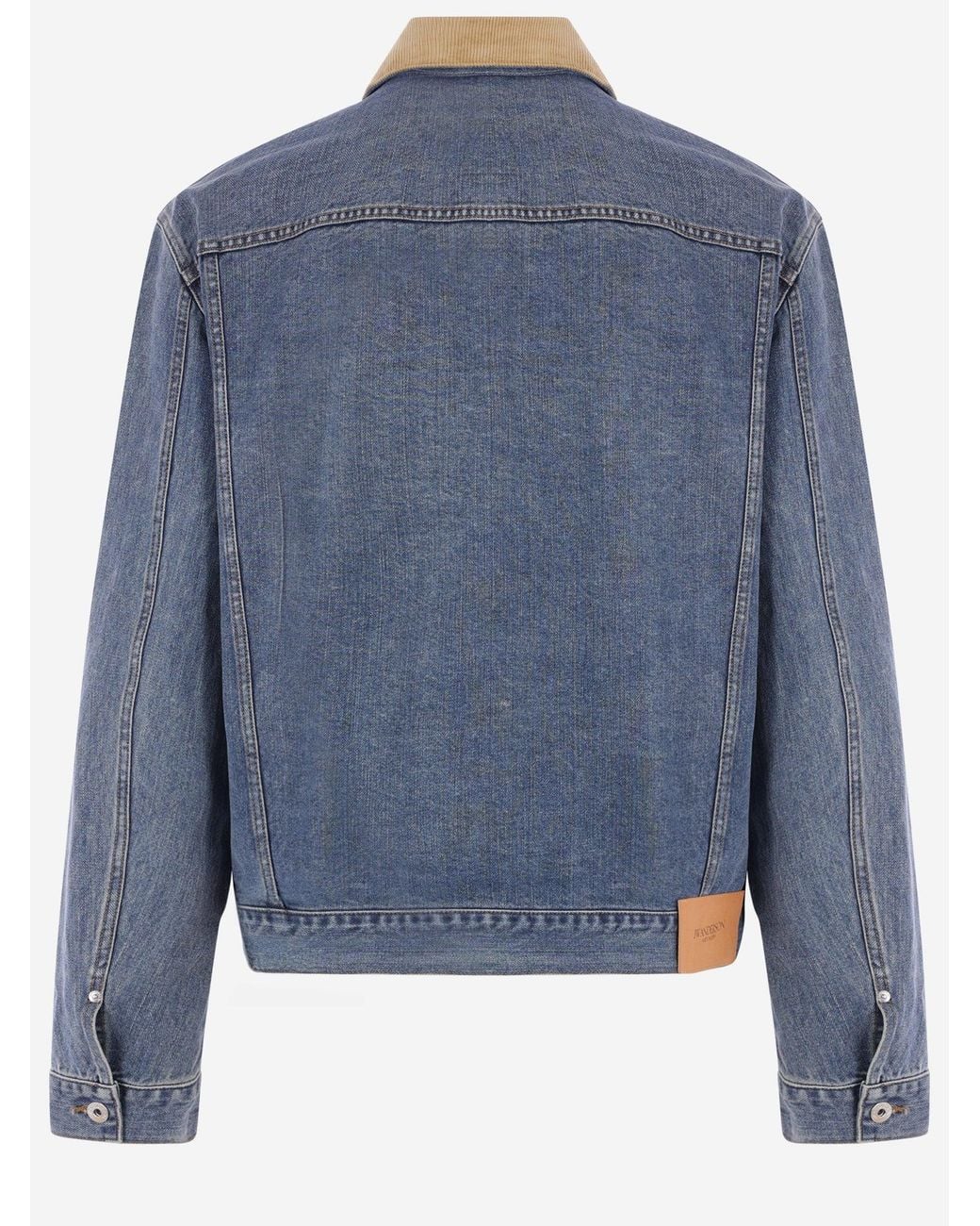 J.W. Anderson Blue Cotton Jacket With Corduroy Collar
