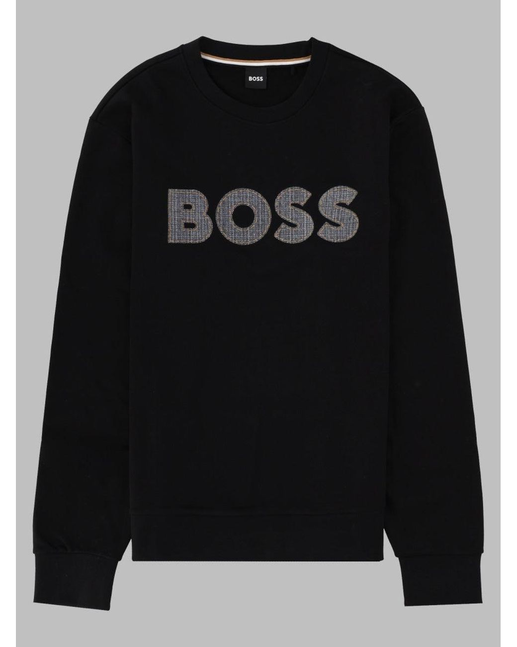 Boss Black Logo Graphic Crewneck Sweatshirt for men