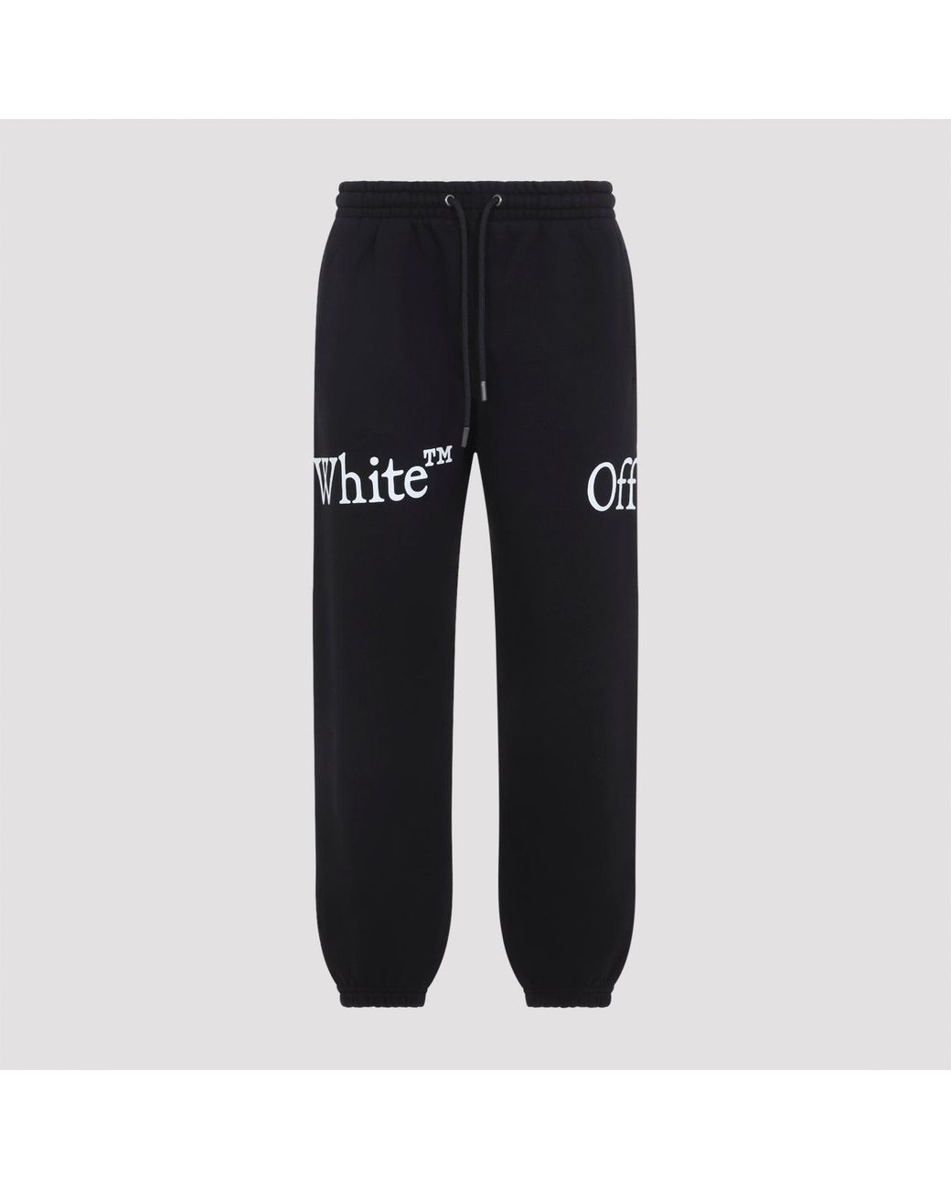 Off-White c/o Virgil Abloh Black Bookish Scarf Cuffed Sweatpants for men