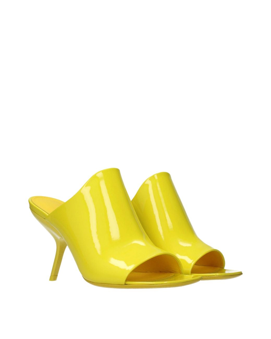 Ferragamo Yellow Era Sandals Patent