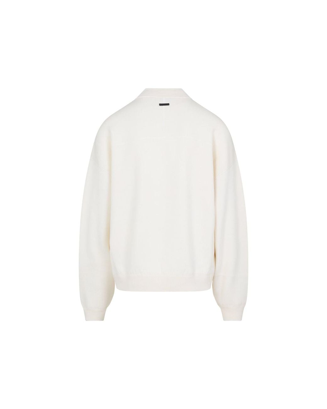 Fear Of God White Double Knit Mockneck Sweater for men