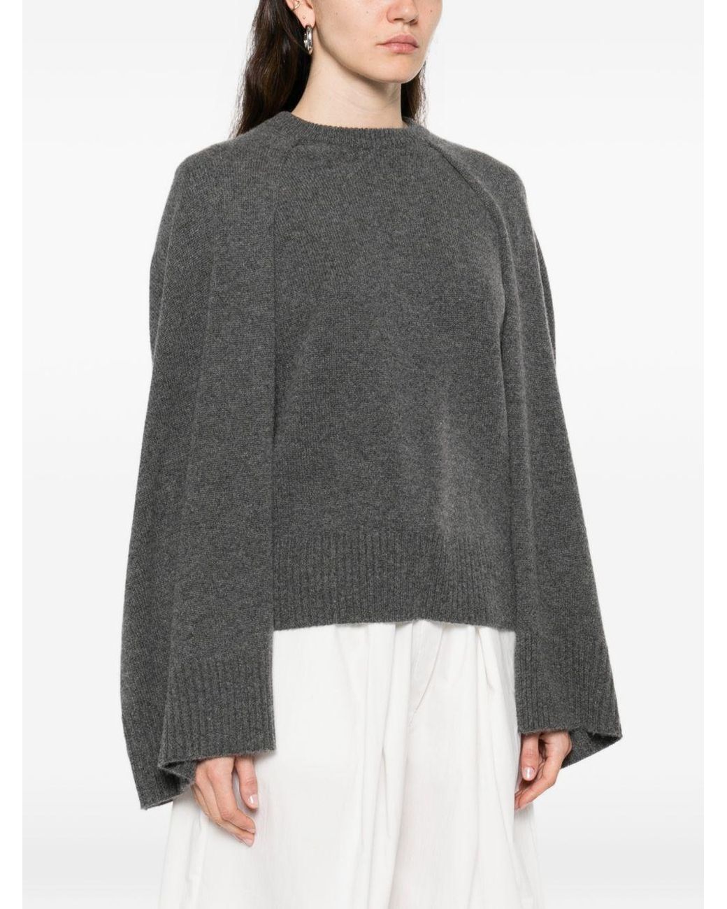 Pull À Détail De Cape Totême en coloris Gray