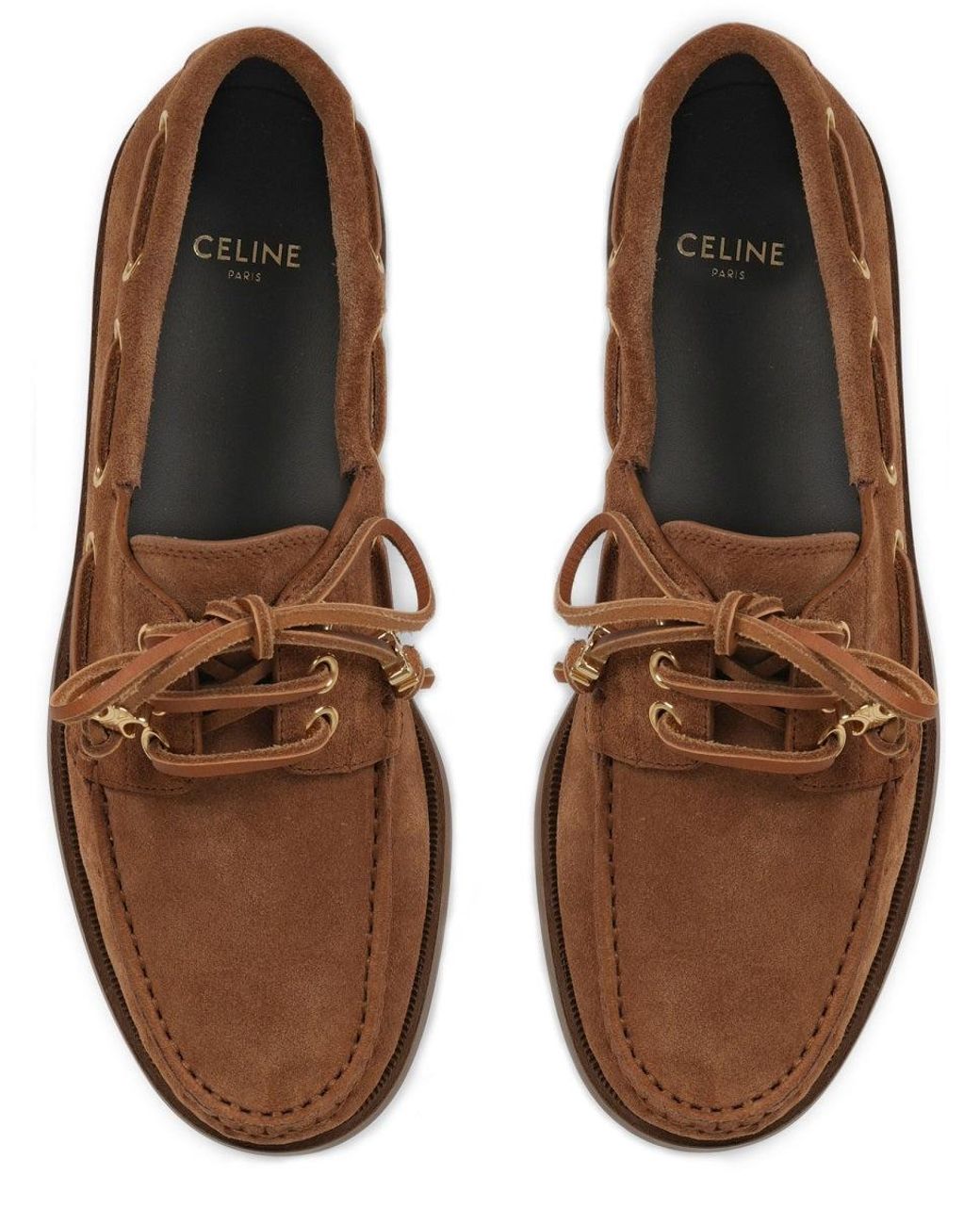 Céline Brown Shoes Bateau Calf Leather