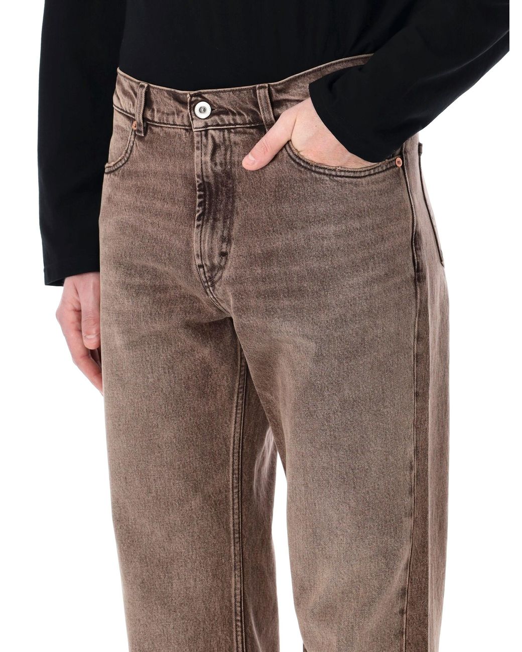 Our Legacy Gray Carlson Cut Straight-Leg Jeans for men