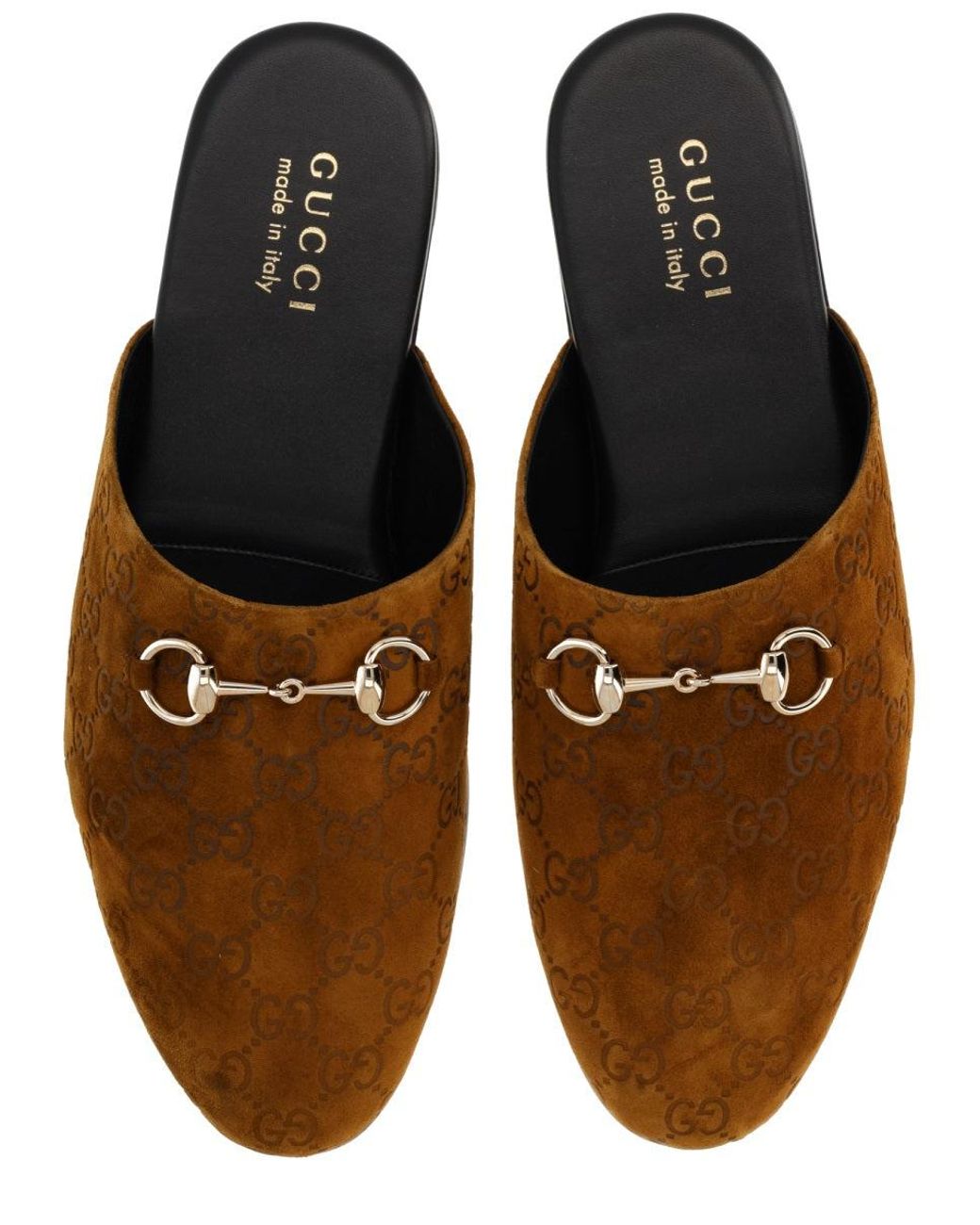 Gucci Brown Mule With Horsebit Suede for men