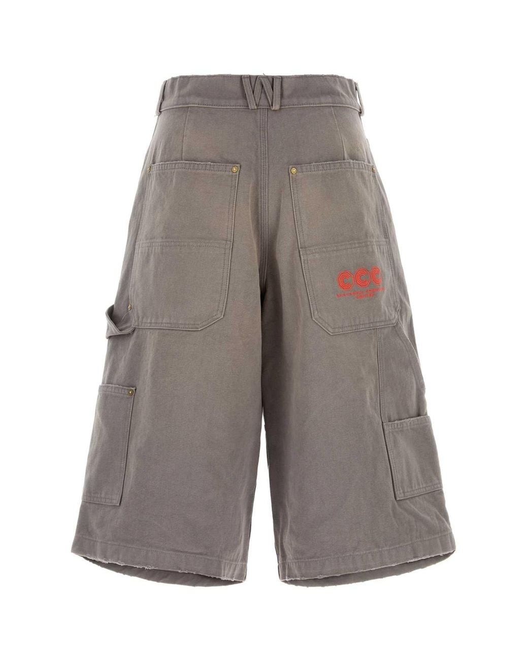Willy Chavarria Gray Stockton Dbl Knee Short for men