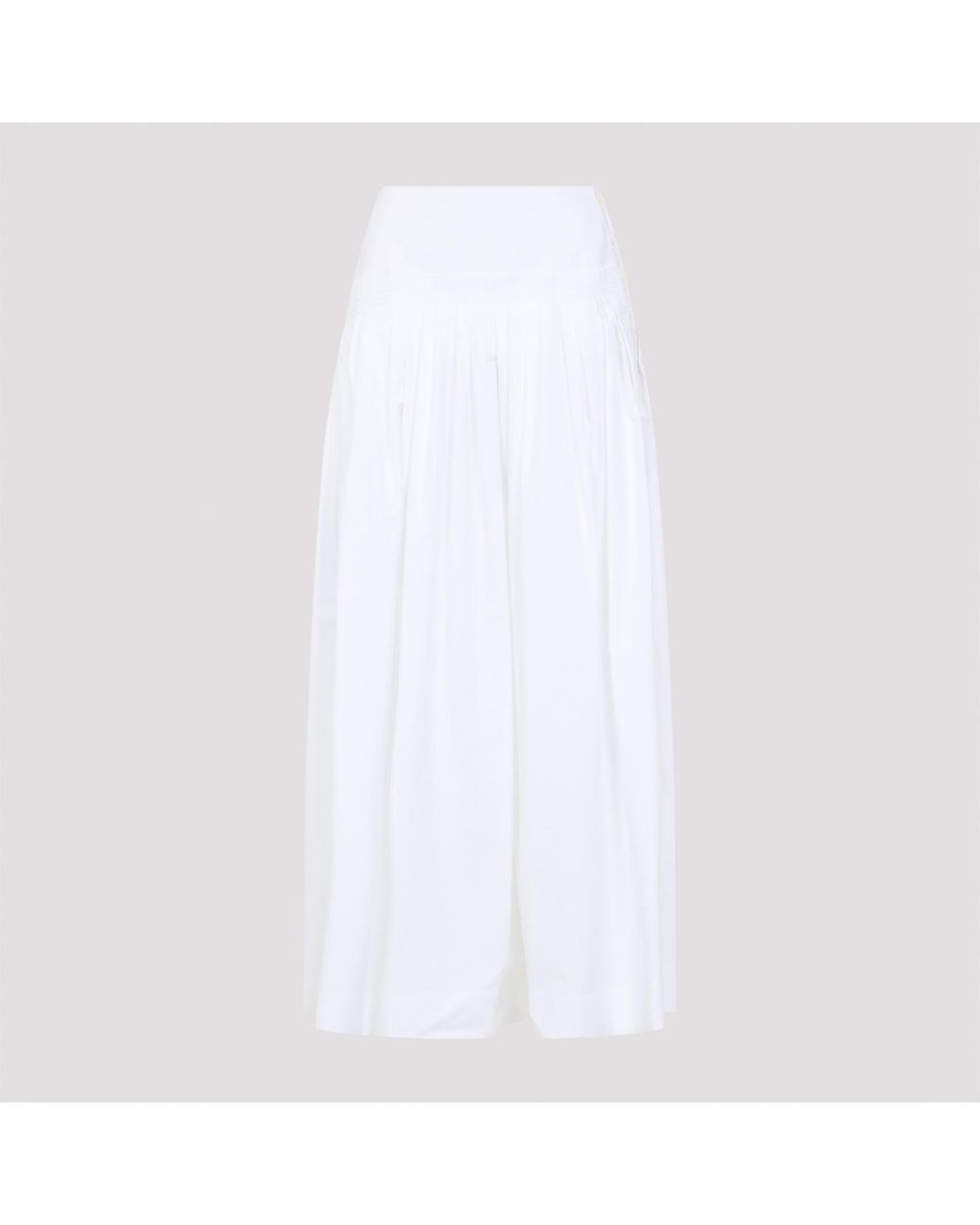 Lanvin White Basque Midi-Rock