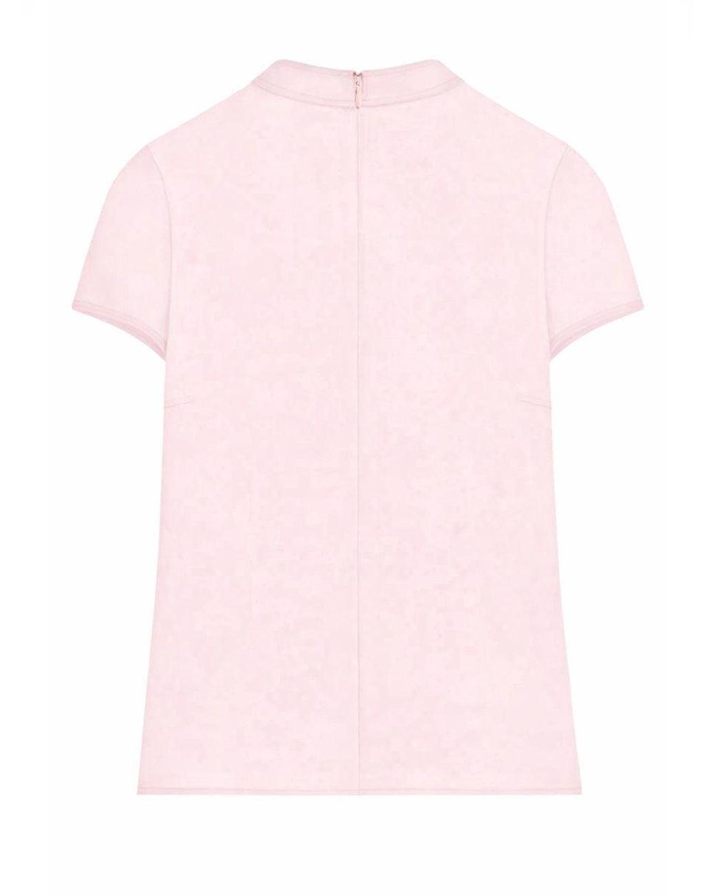 Courreges Pink Heritage Logo-Embroidered Top