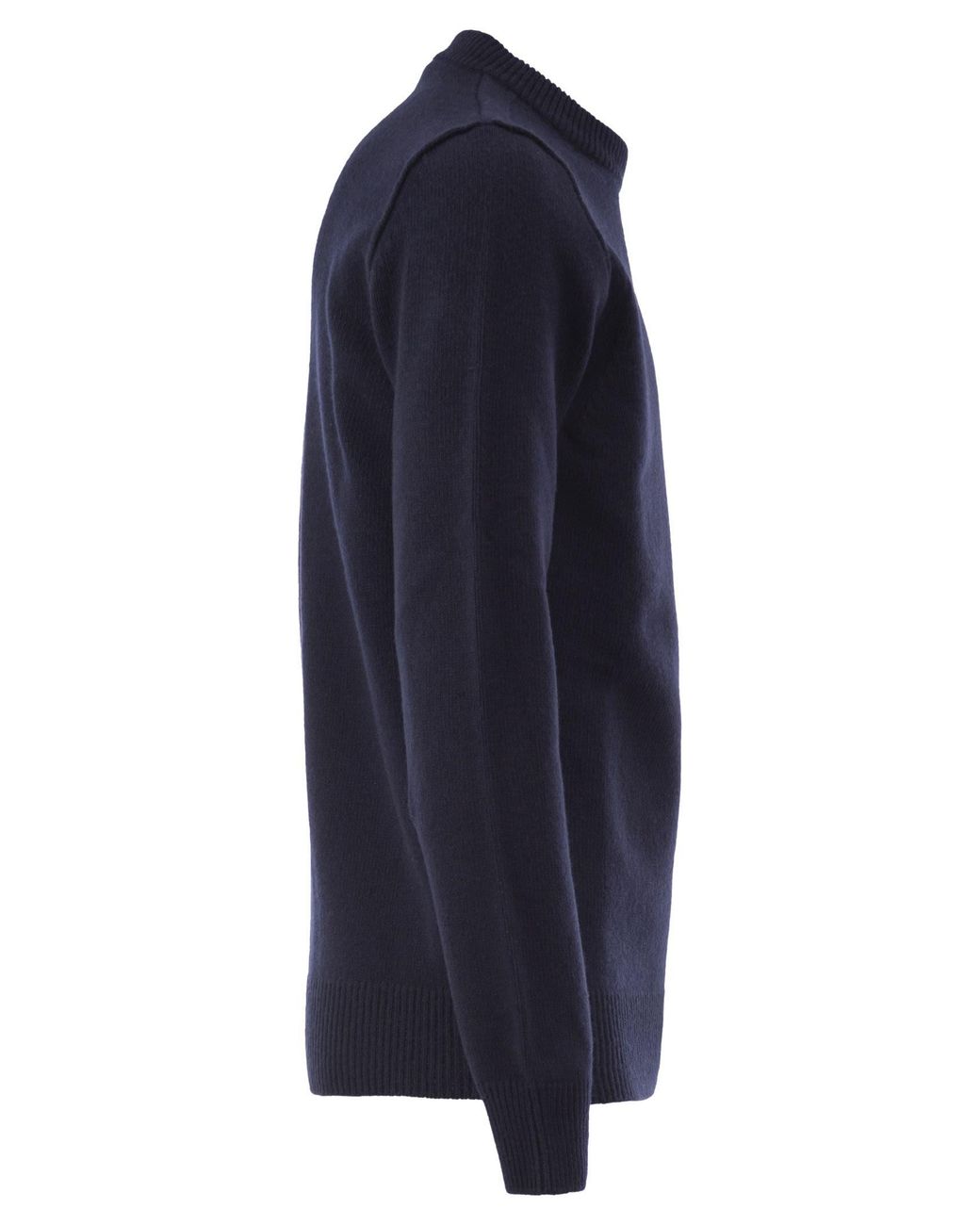 Stone Island Blue Crew-Neck Jumper With Reverse Stitch Details for men