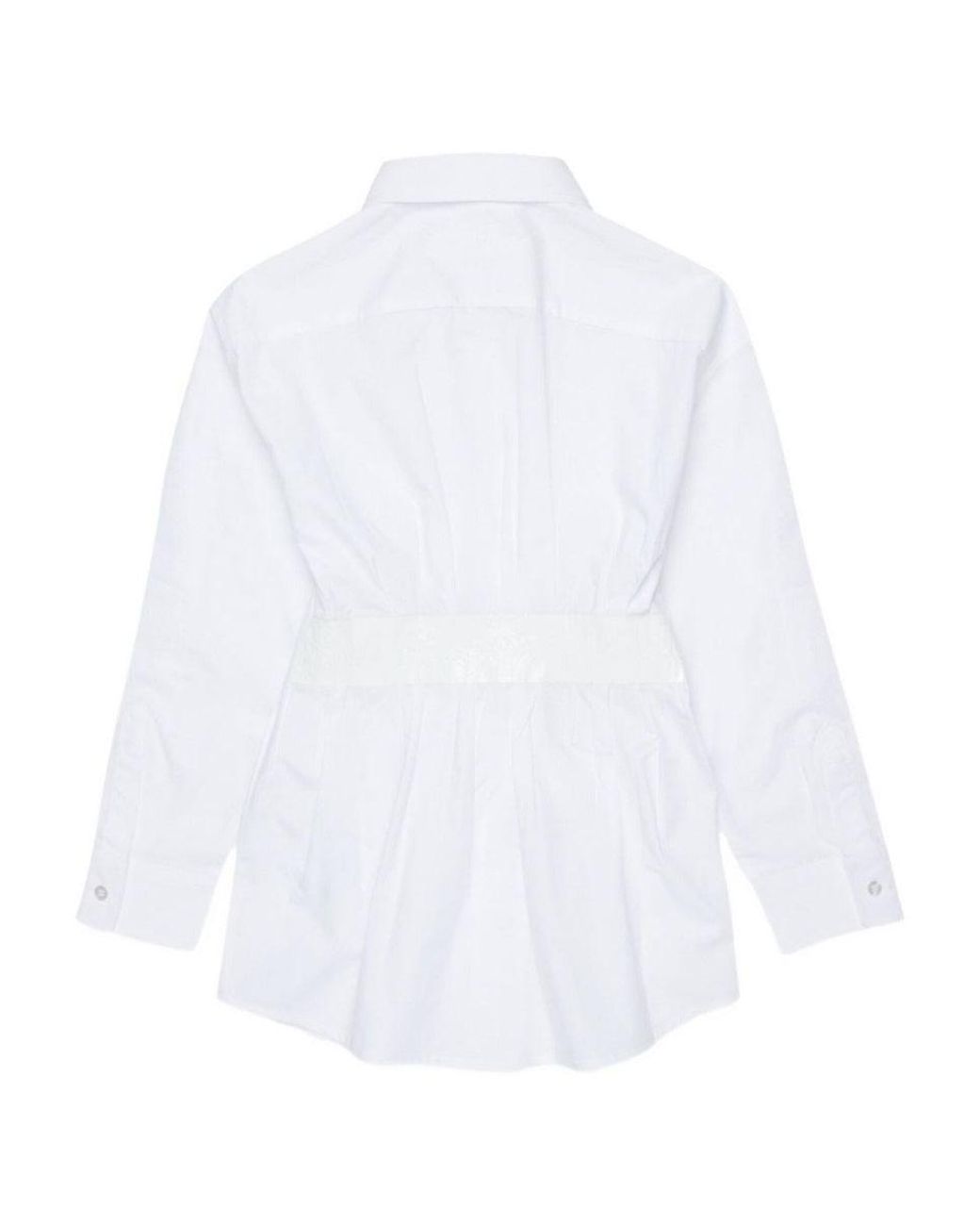 MM6 by Maison Margiela White Kids Buttoned Shirt