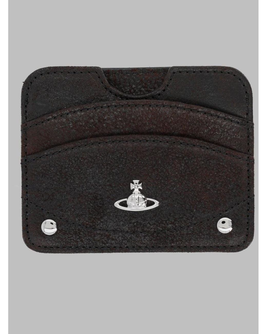 Vivienne Westwood Black Card Holder Half Moon