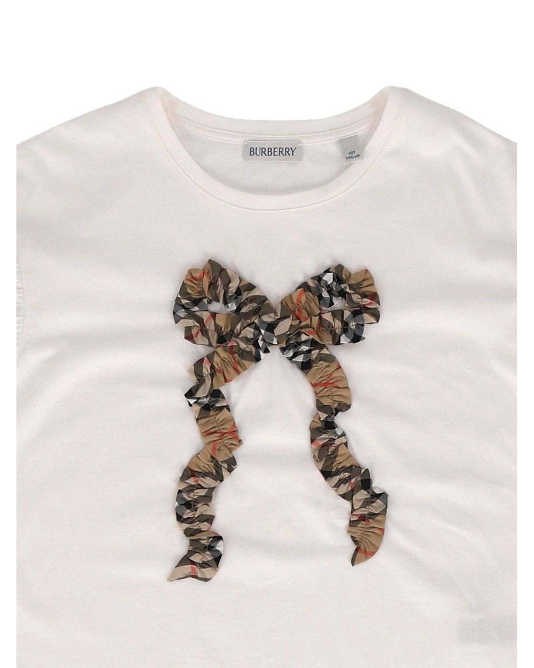 Burberry White Kid Girl T Shirts