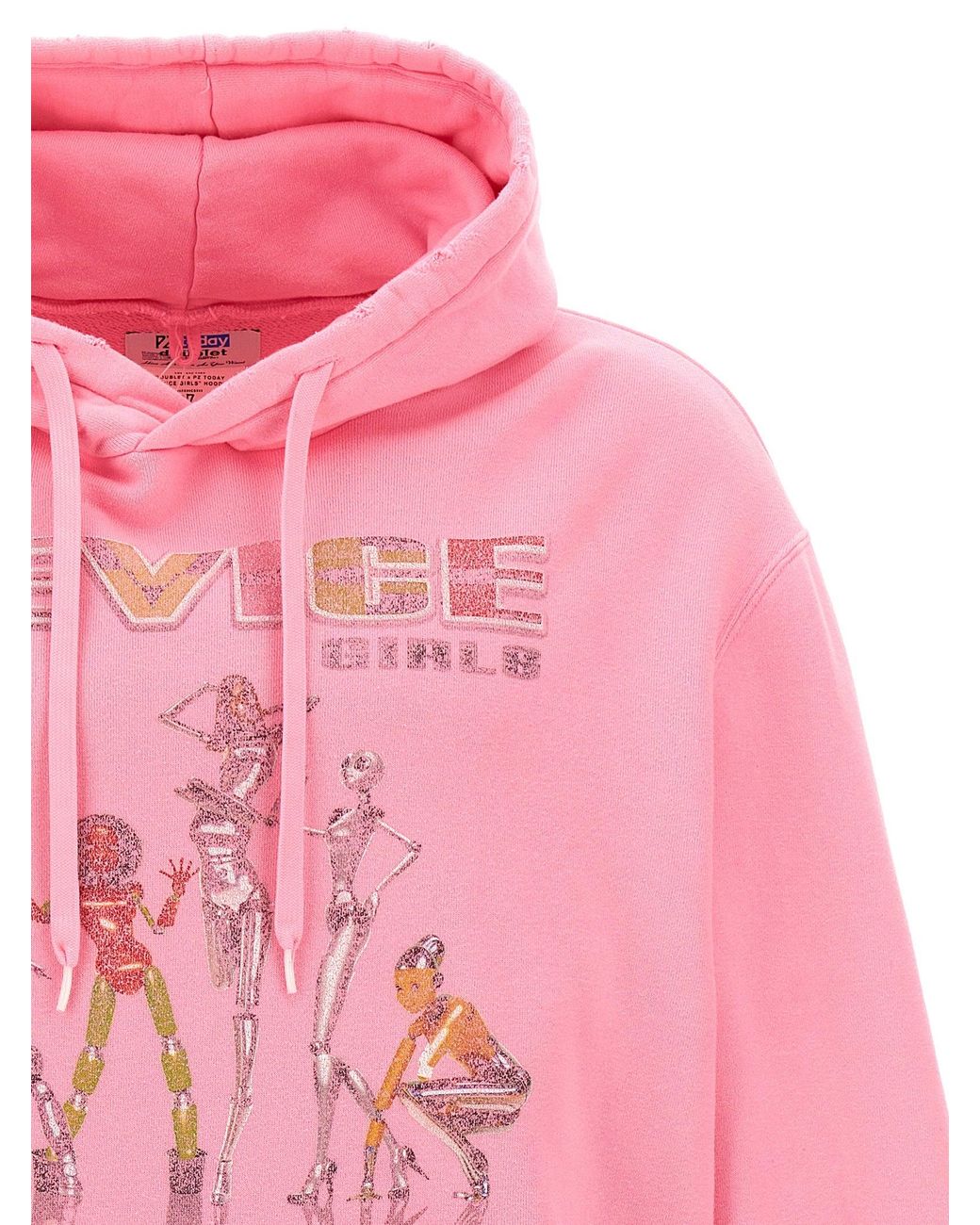 Doublet X Pz Today Hoodie Sweatshirt in Pink for Men | Lyst UK