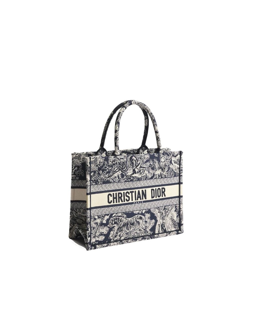 Dior Gray Medium Book Tote Bag